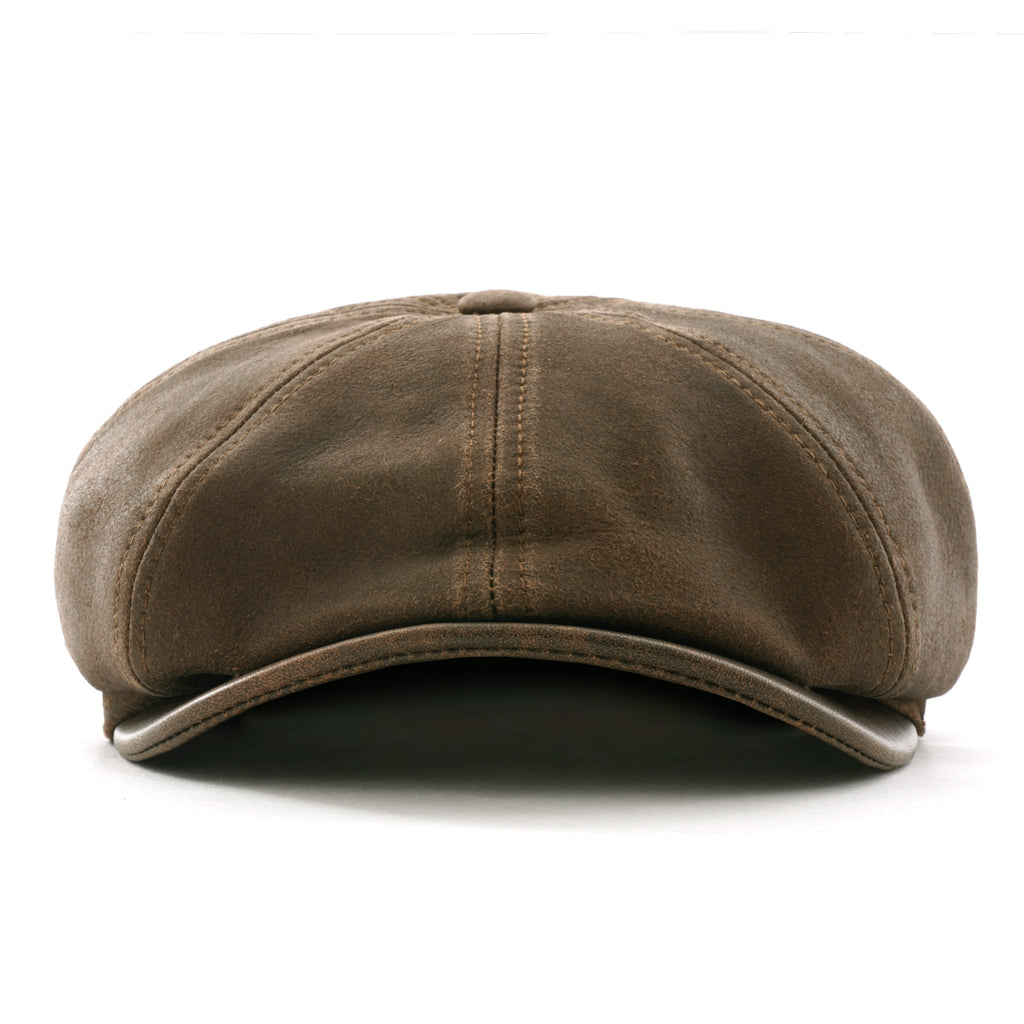 Stetson Hats Hatteras Lamb Nappa Cap - Brown