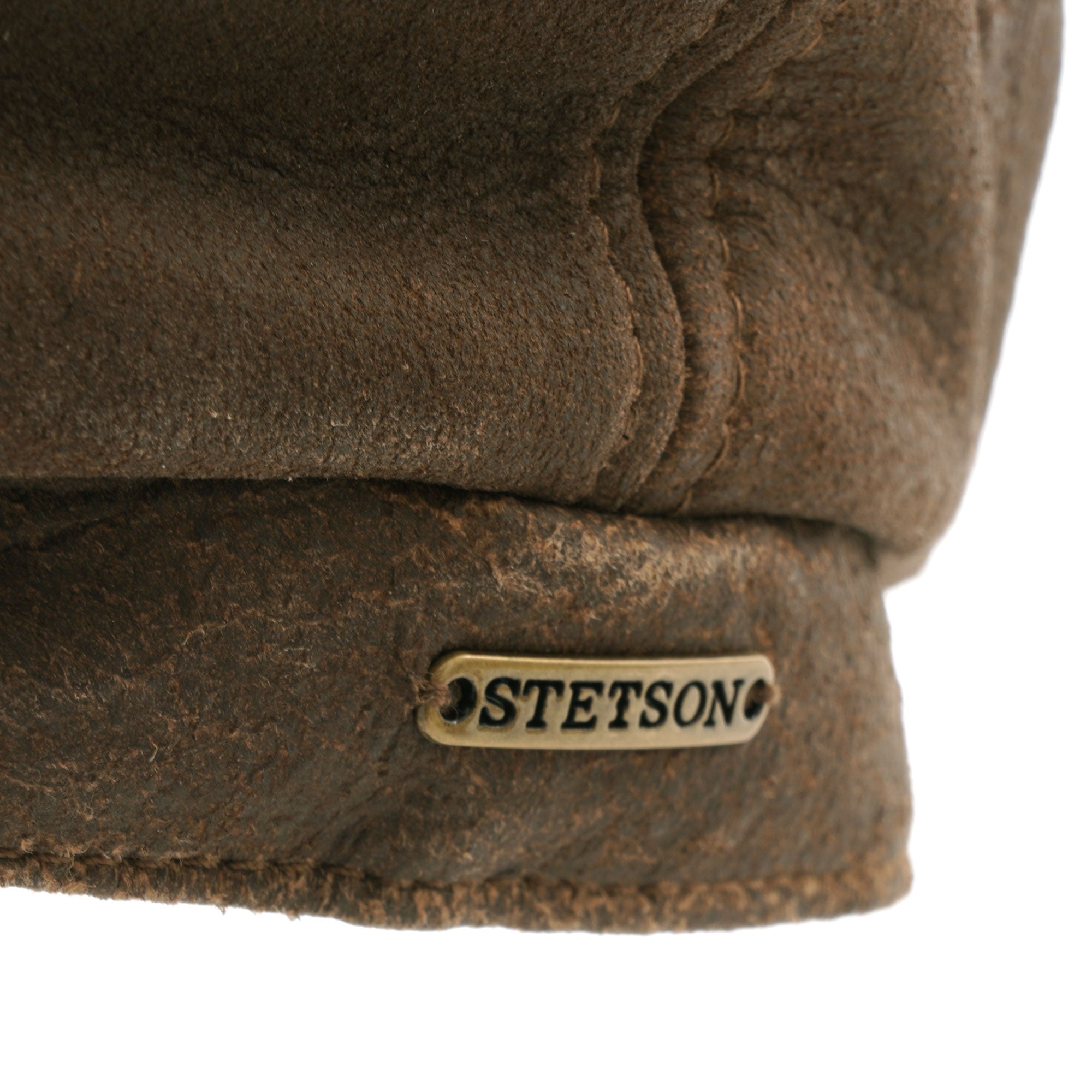 Stetson Hats Hatteras Lamb Nappa Cap - Brown