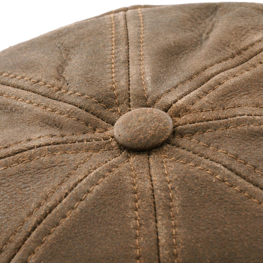 Stetson Hats Hatteras Lamb Nappa Cap - Brown