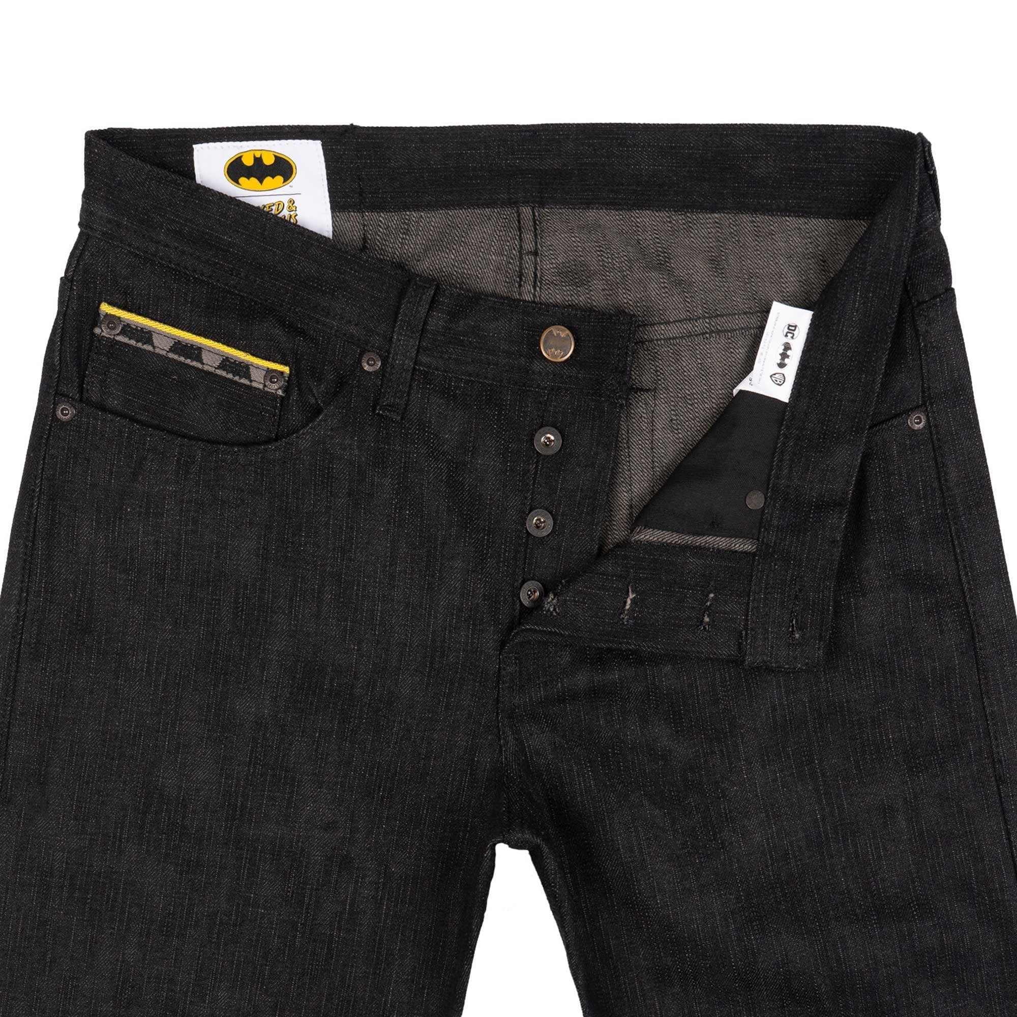 Easy Guy Dark Knight Selvedge Jeans - Black/Grey