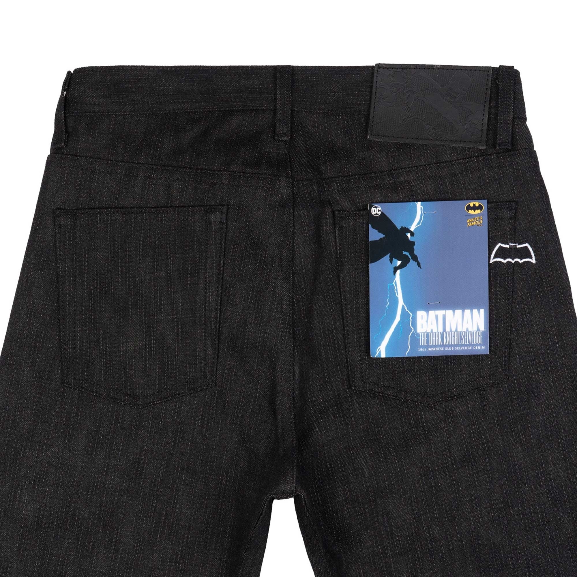 Easy Guy Dark Knight Selvedge Jeans - Black/Grey