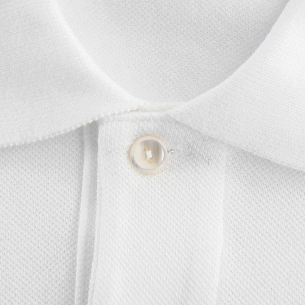 Classic Pique Polo Shirt - White