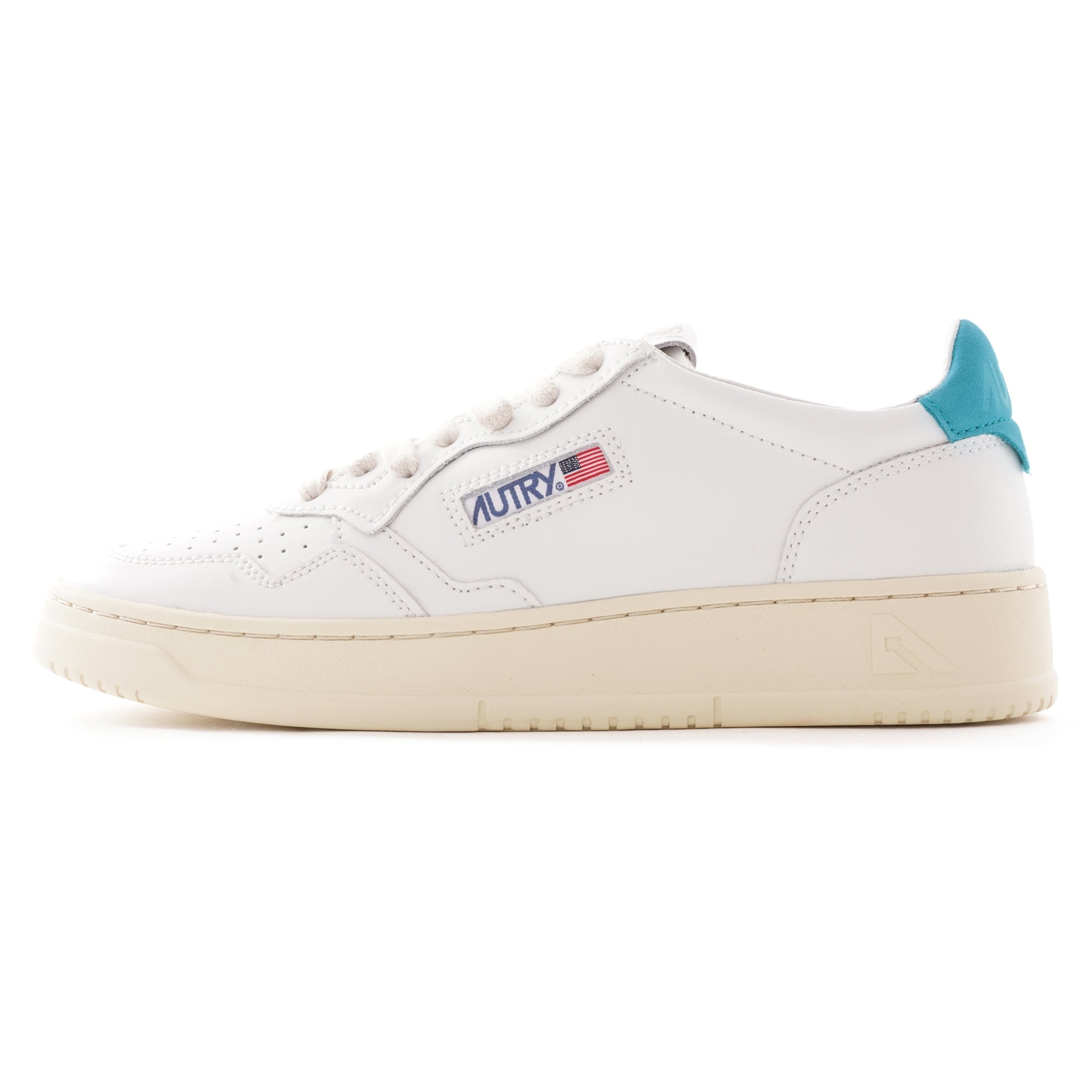 Action Shoes Low Leather - White/Blue