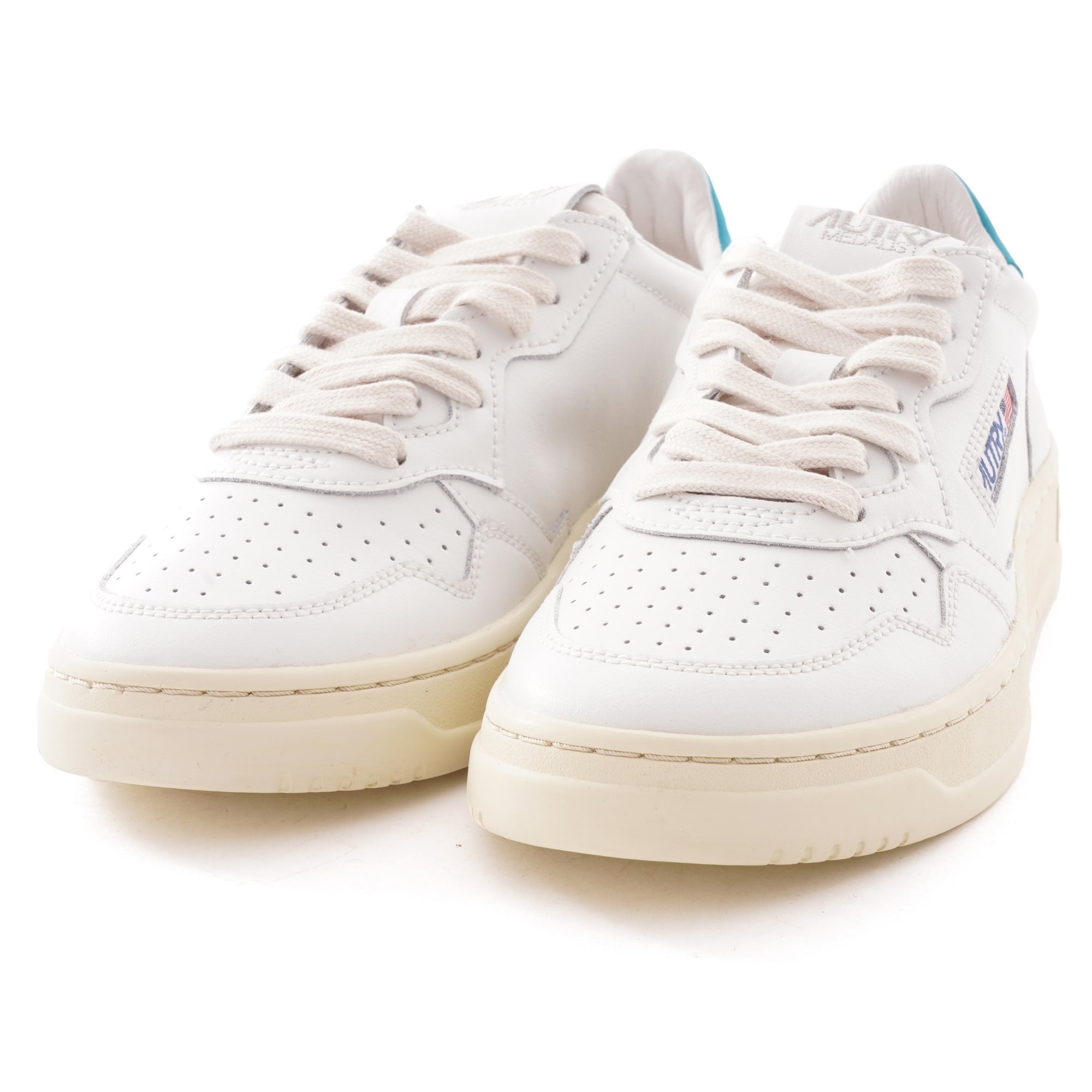 Action Shoes Low Leather - White/Blue