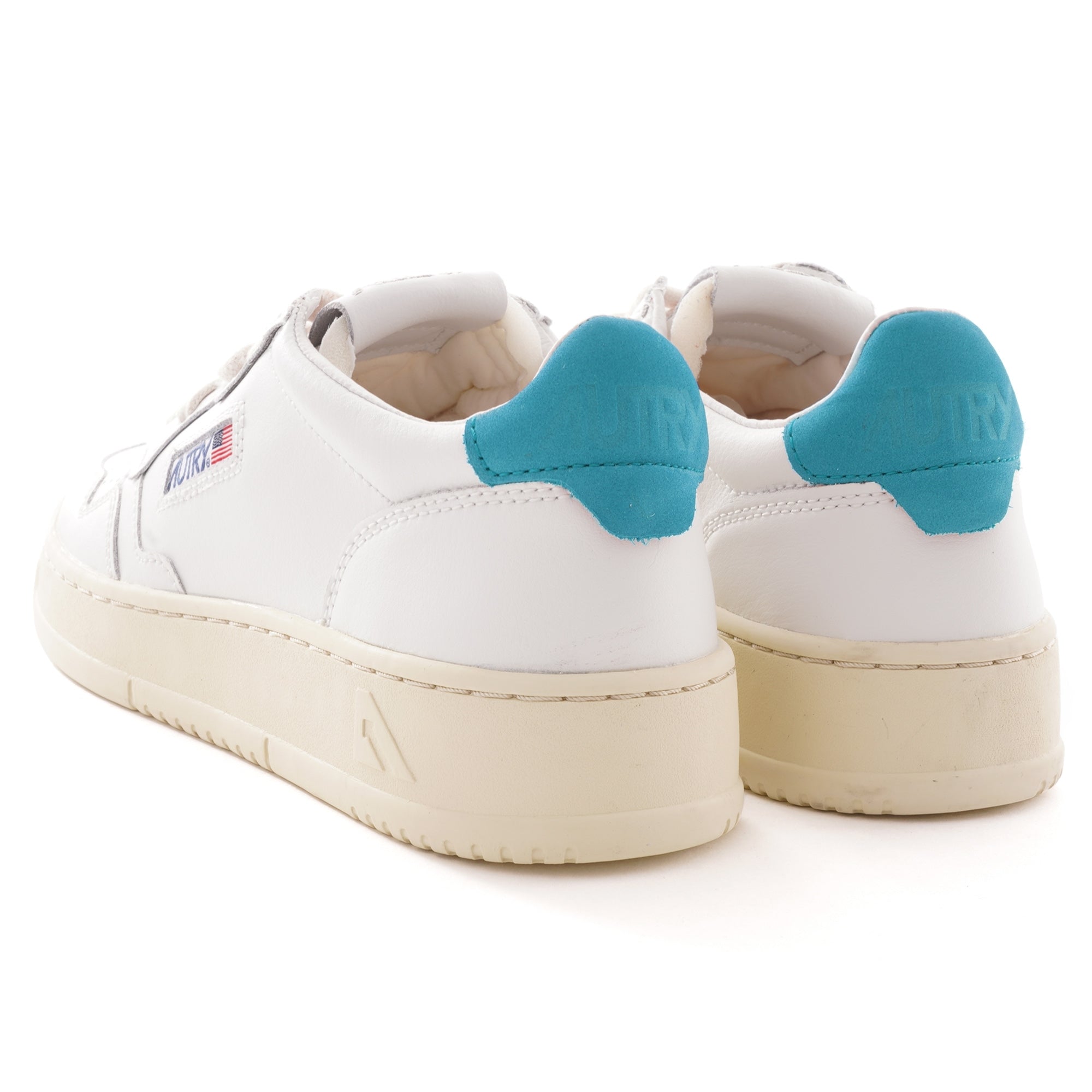 Action Shoes Low Leather - White/Blue