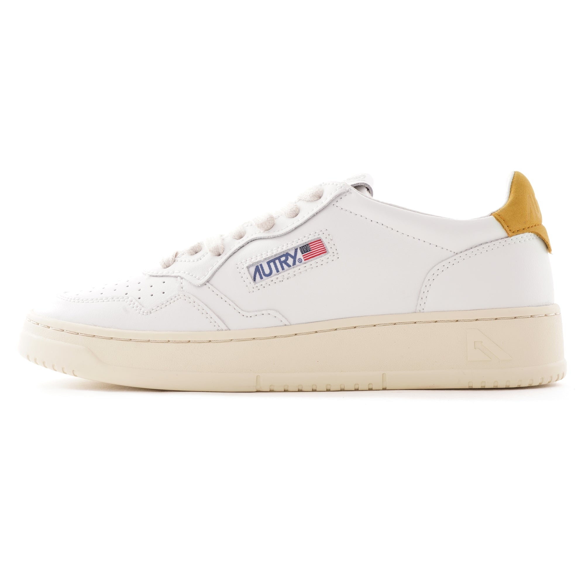 Action Shoes Low Leather - White/Gold