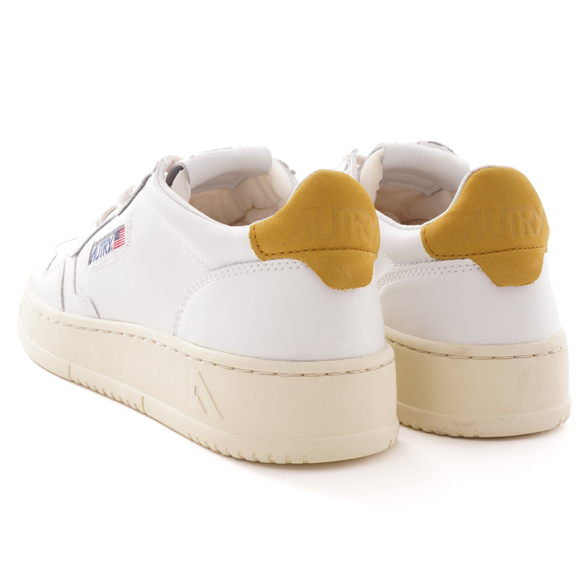 Action Shoes Low Leather - White/Gold