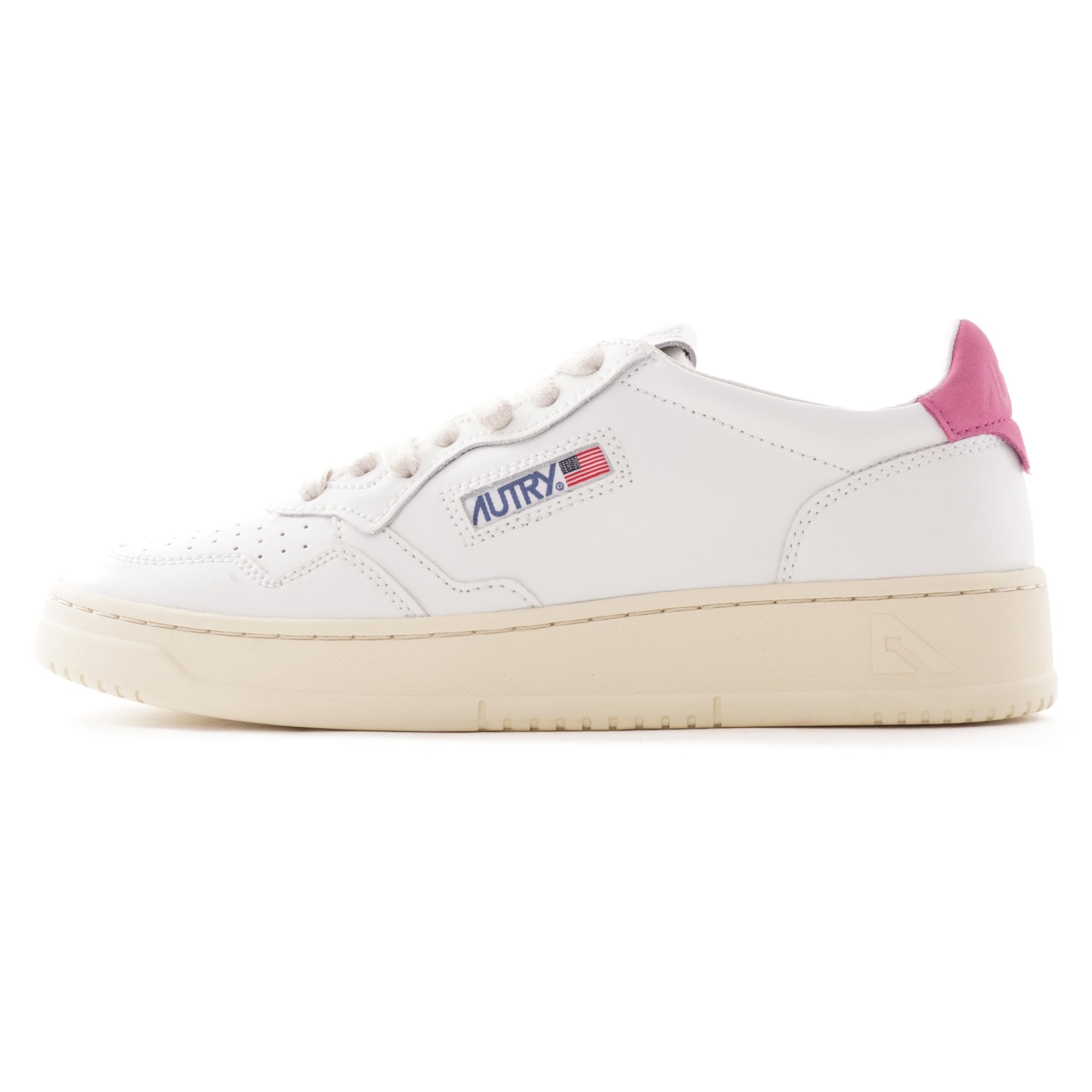 Action Shoes Low Leather - White/Camellia