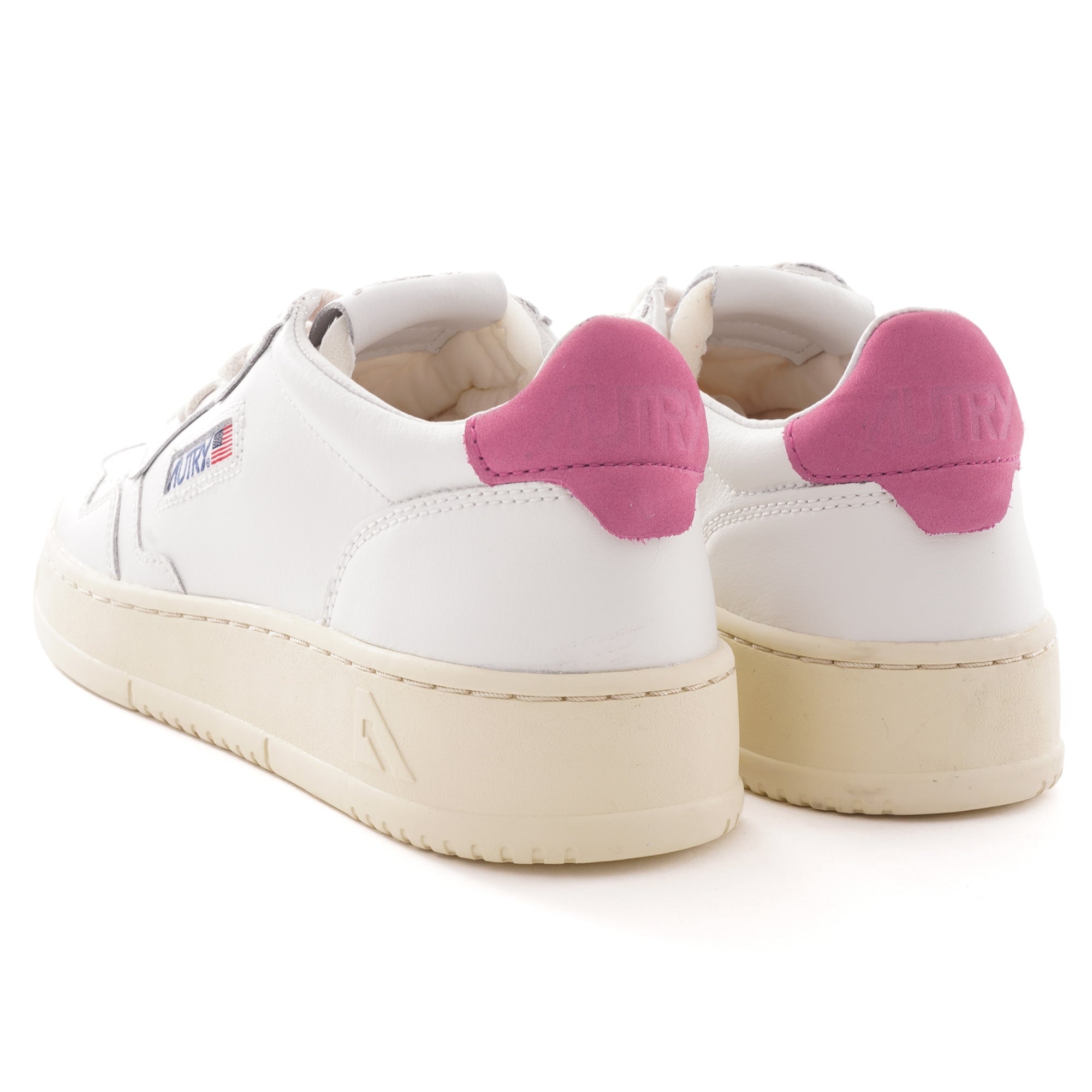 Action Shoes Low Leather - White/Camellia