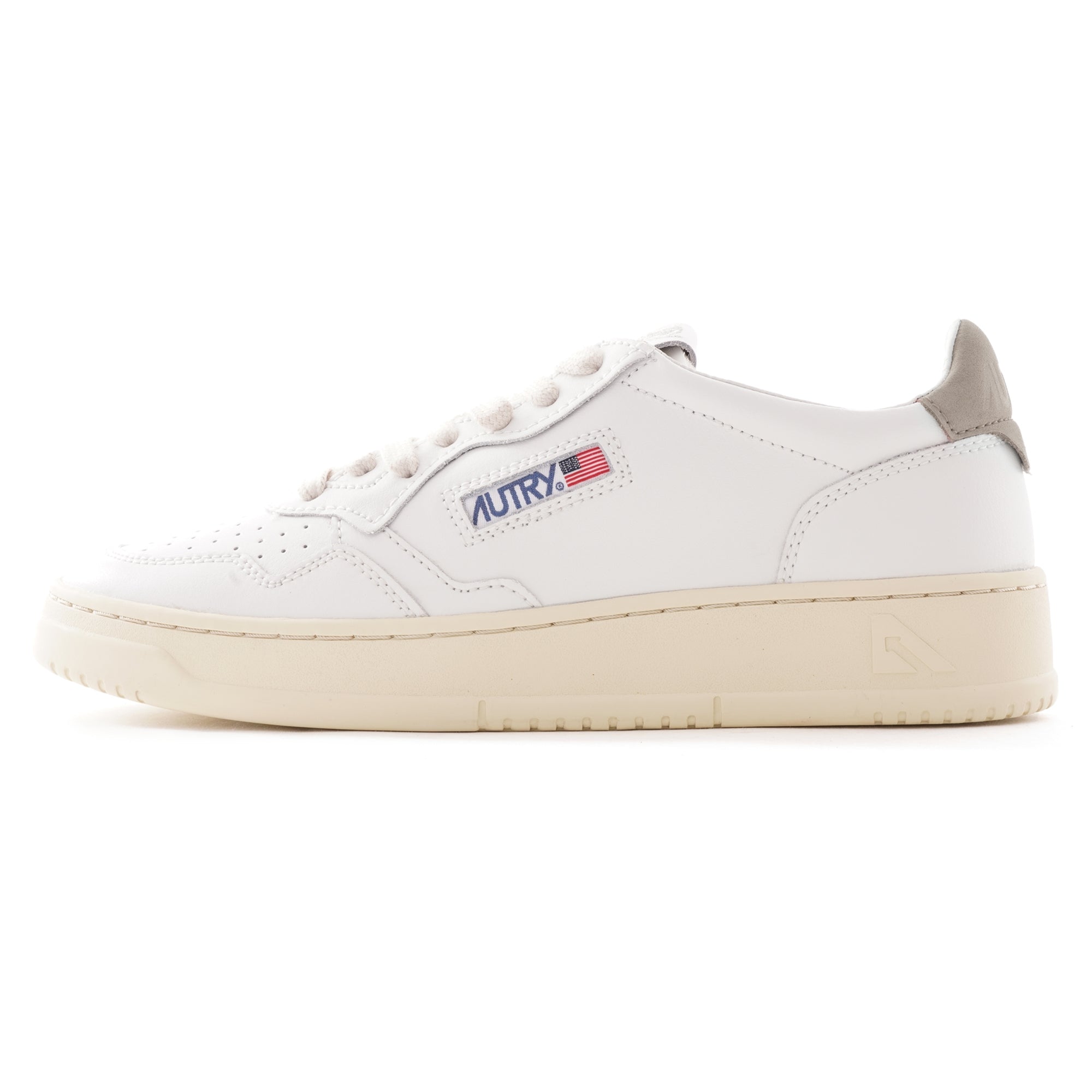 Action Shoes Low Leather - White/Taupe