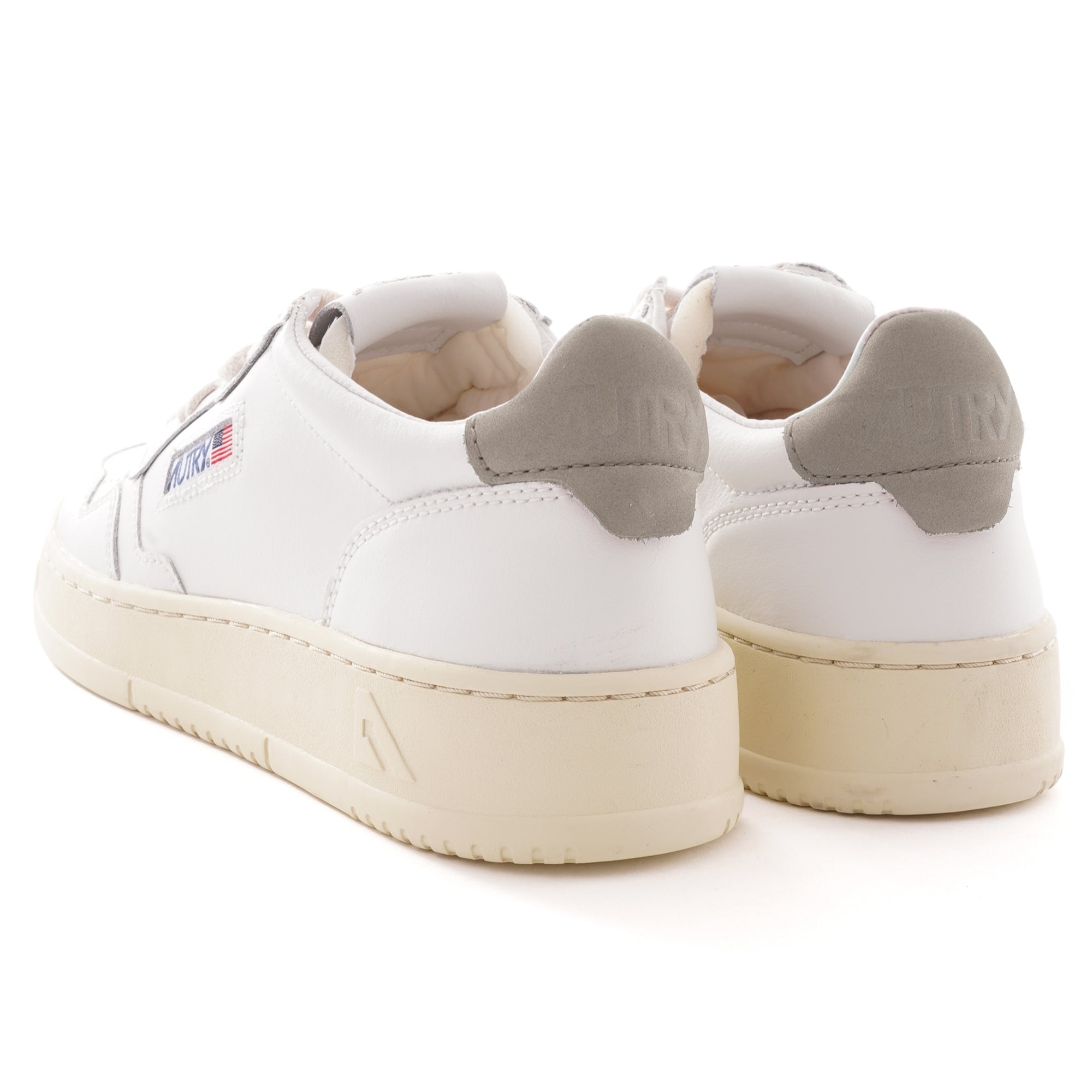 Action Shoes Low Leather - White/Taupe