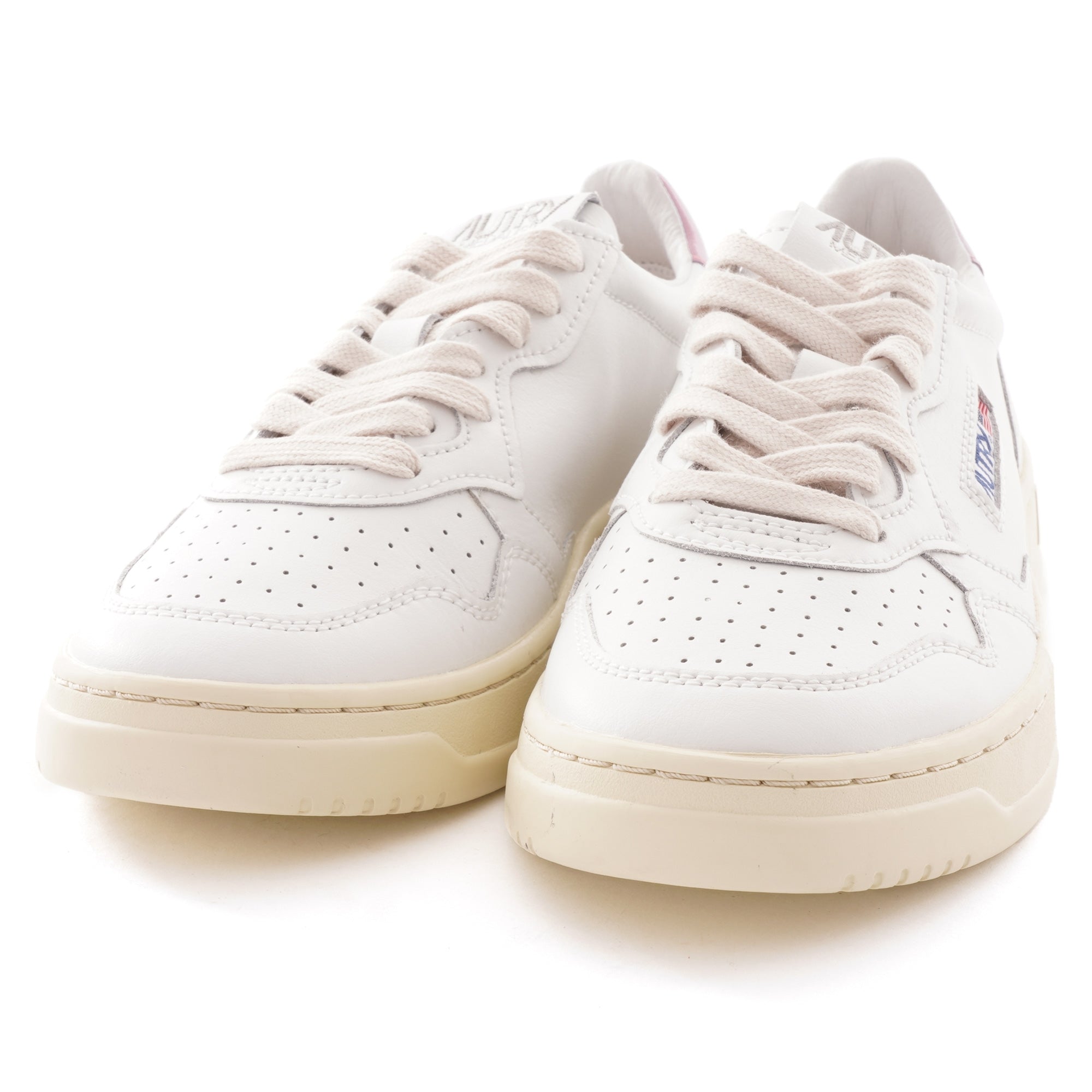 Action Shoes Low All Leather - White/Pink