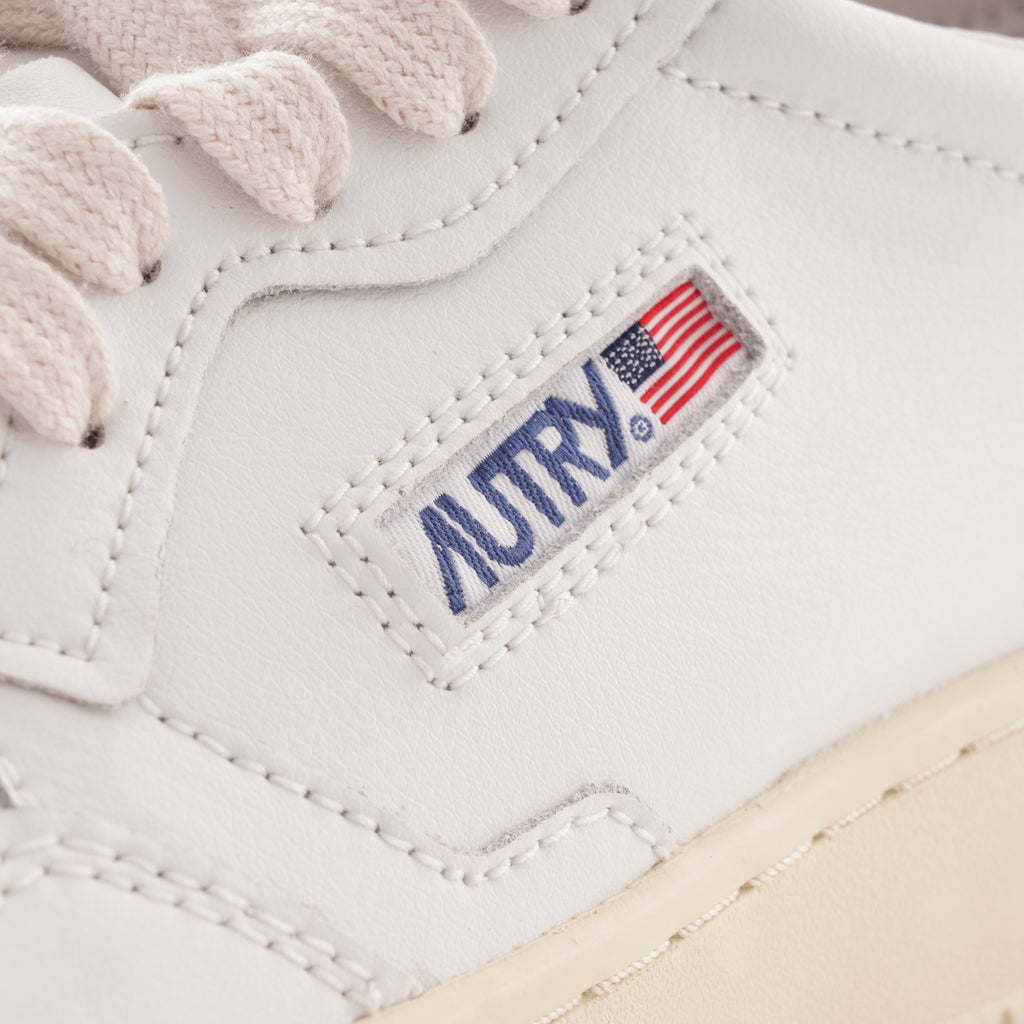Action Shoes Low All Leather - White/Red