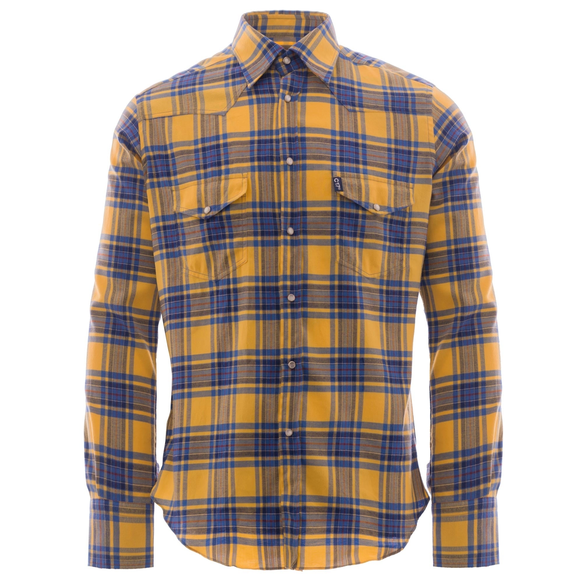 Antoine Flannel Western Shirt - Yellow Check