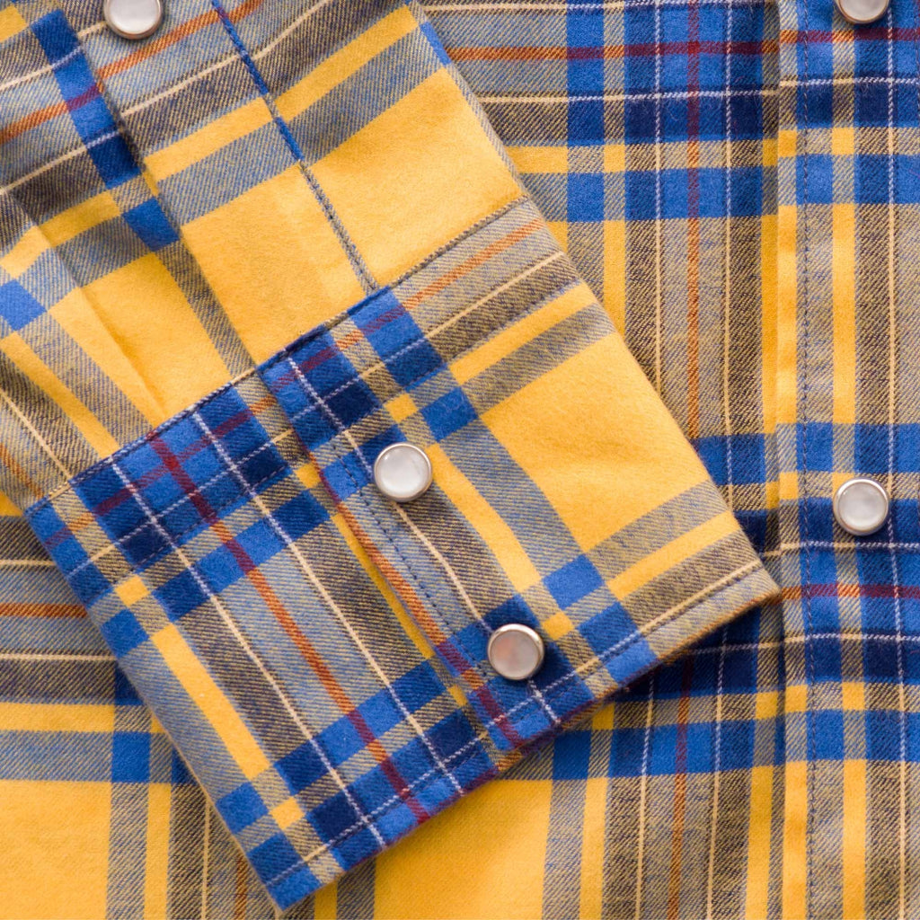 Antoine Flannel Western Shirt - Yellow Check