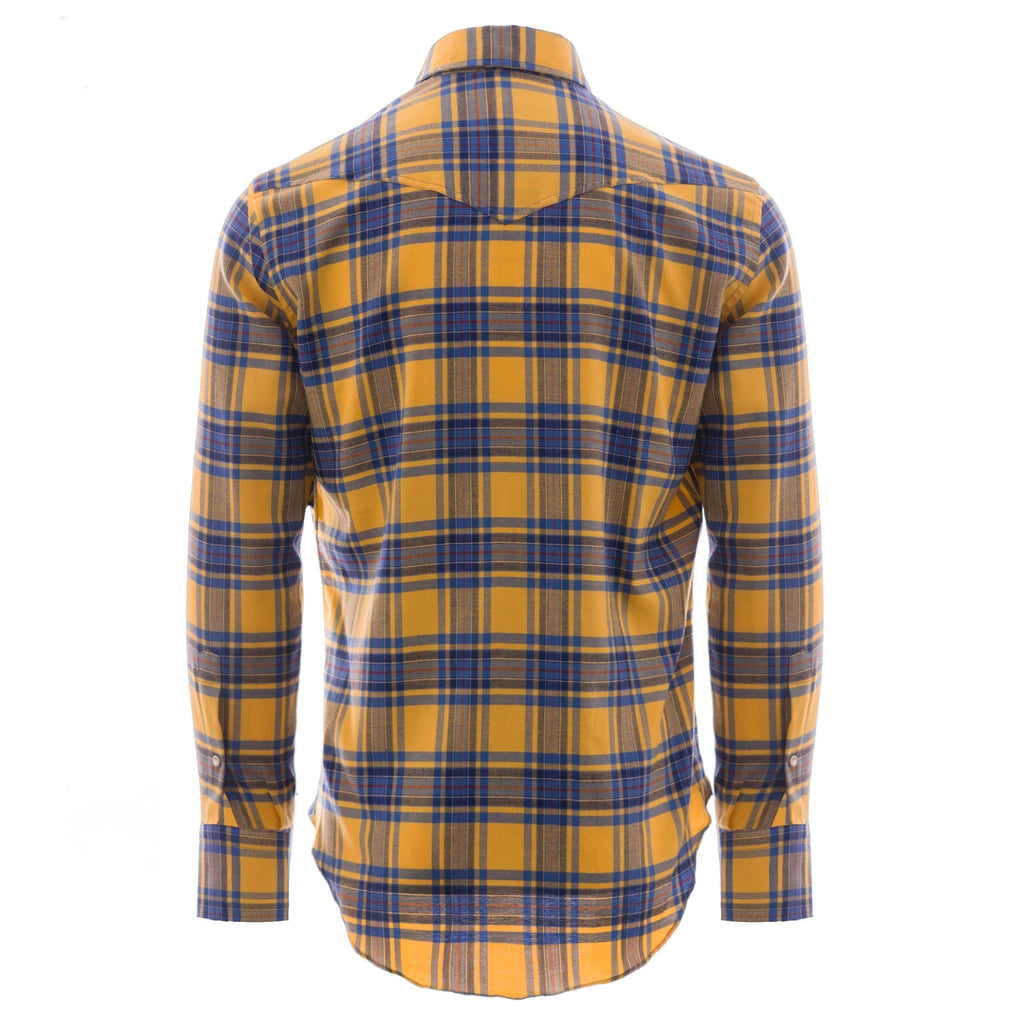 Antoine Flannel Western Shirt - Yellow Check