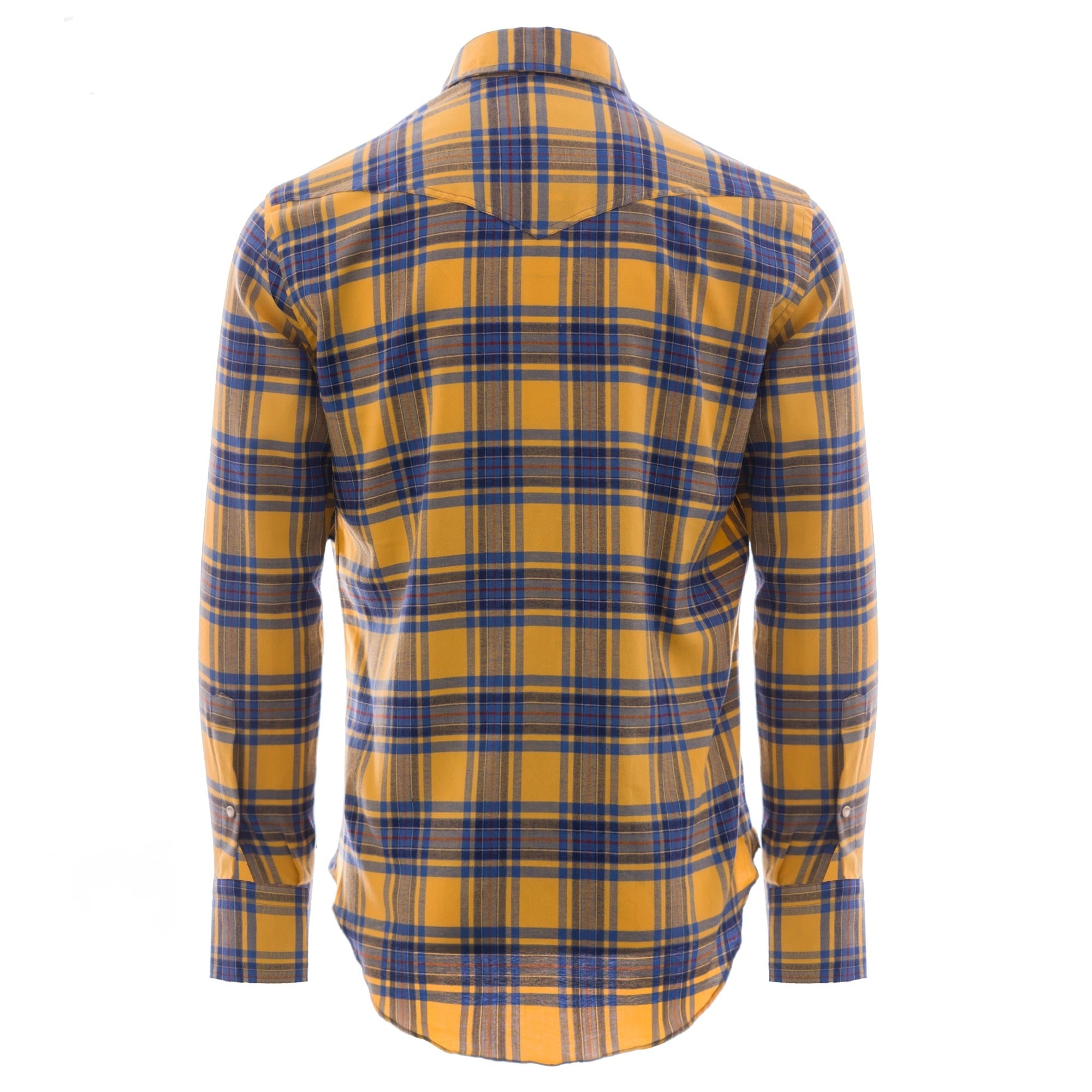 Antoine Flannel Western Shirt - Yellow Check
