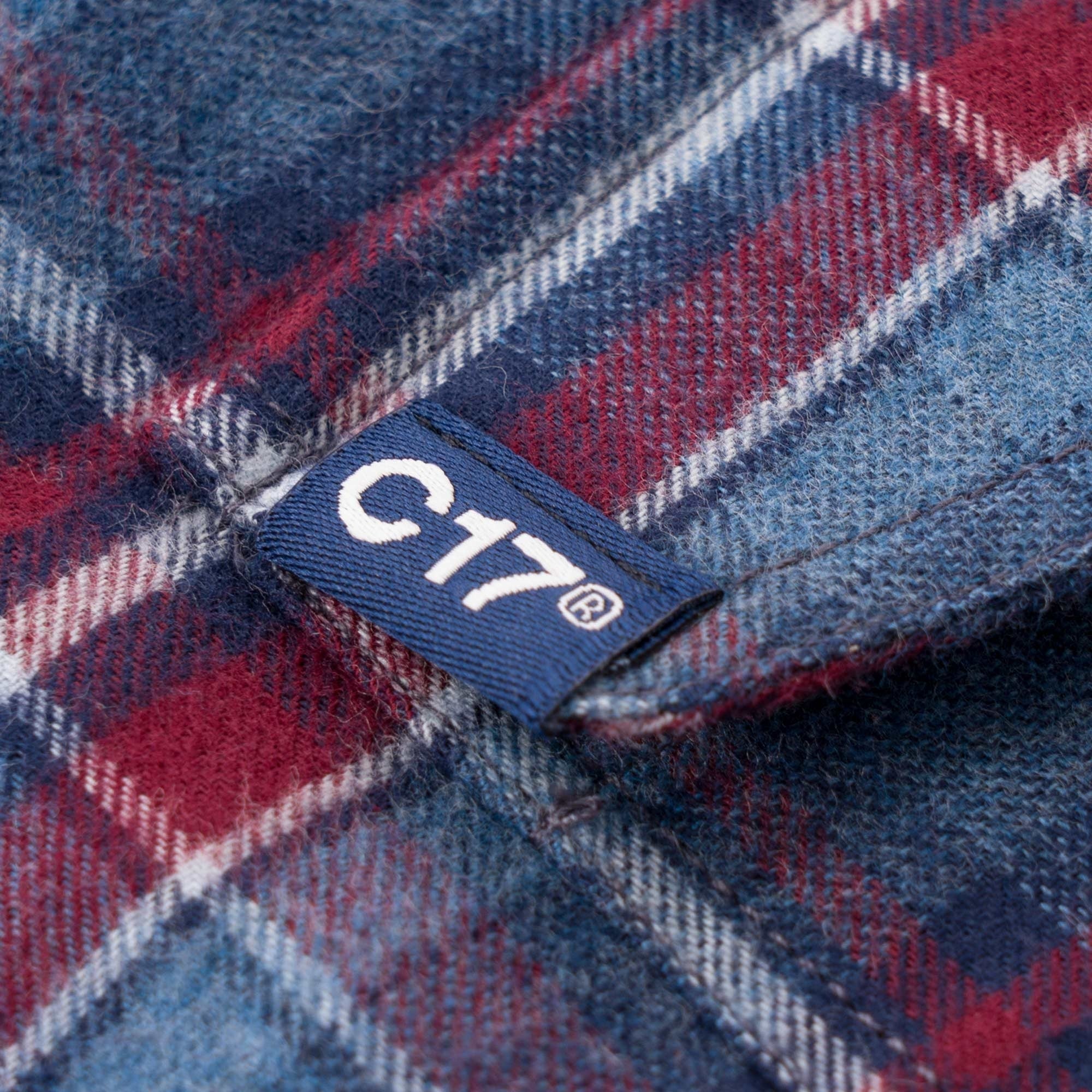 Antoine Flannel Western Shirt - Blue Check
