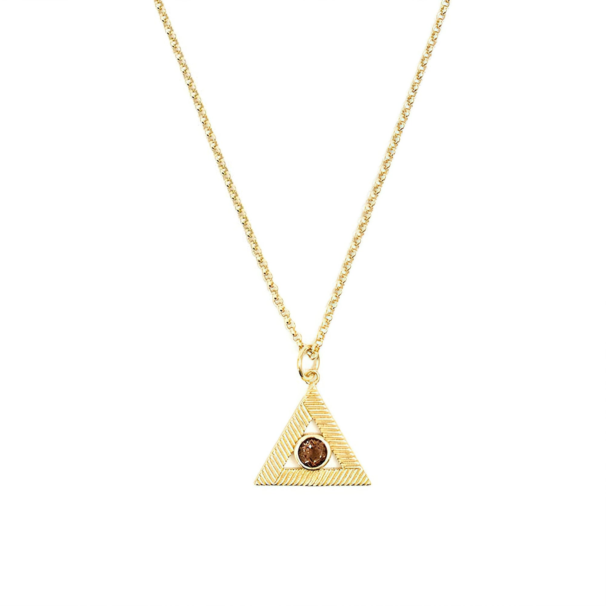 Gold Plated Silver Vision Necklace - Gold