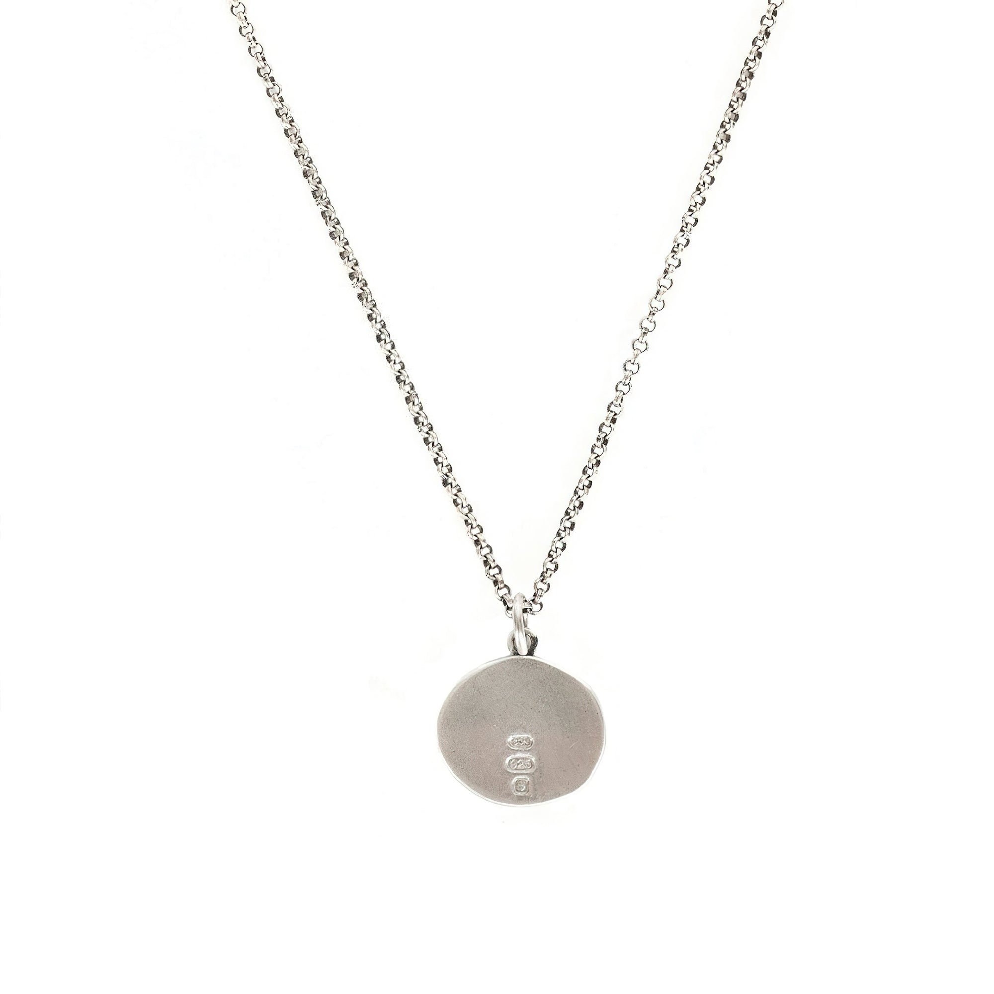 Silver Minimal Hallmark Necklace - Silver