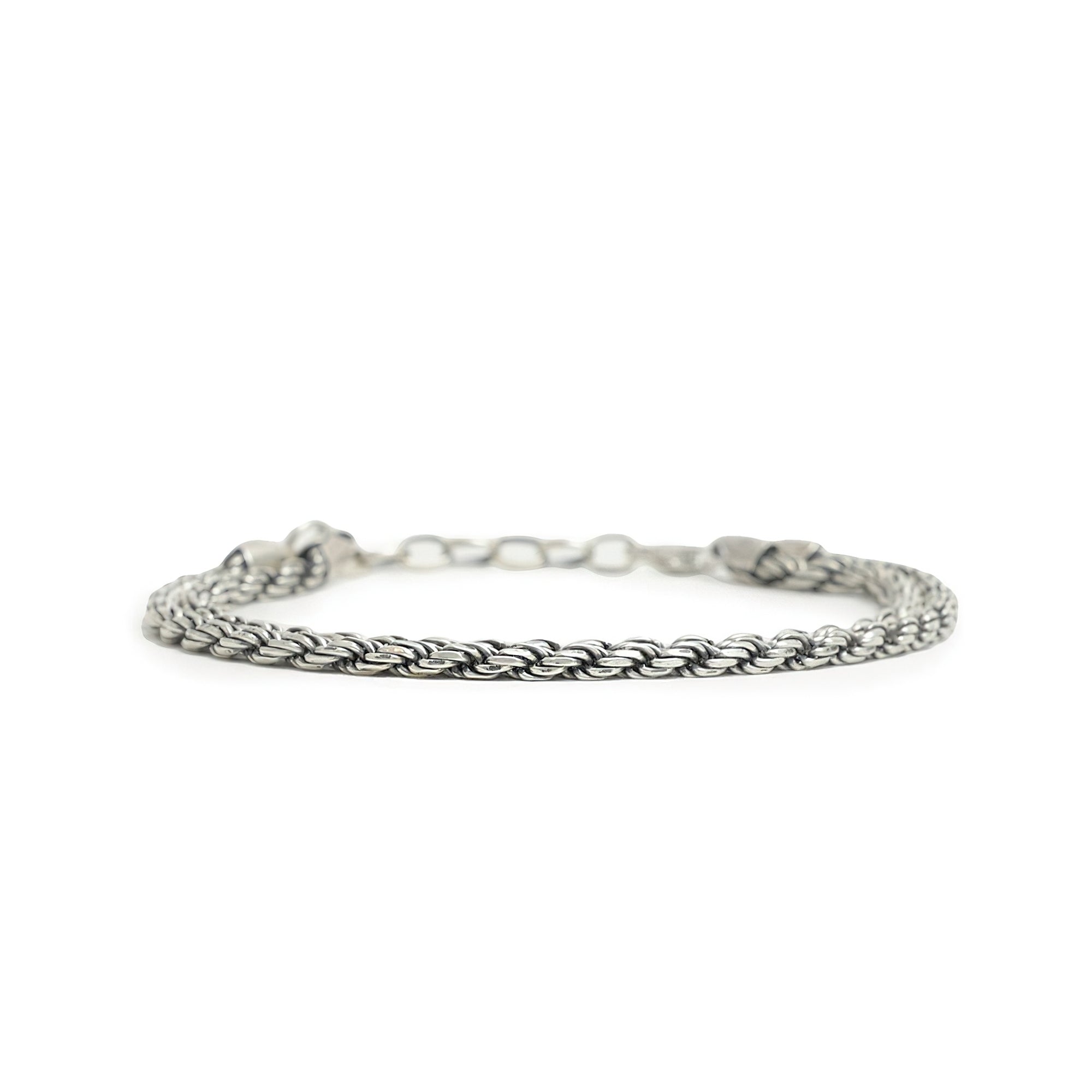 Silver Rope Bracelet - Silver