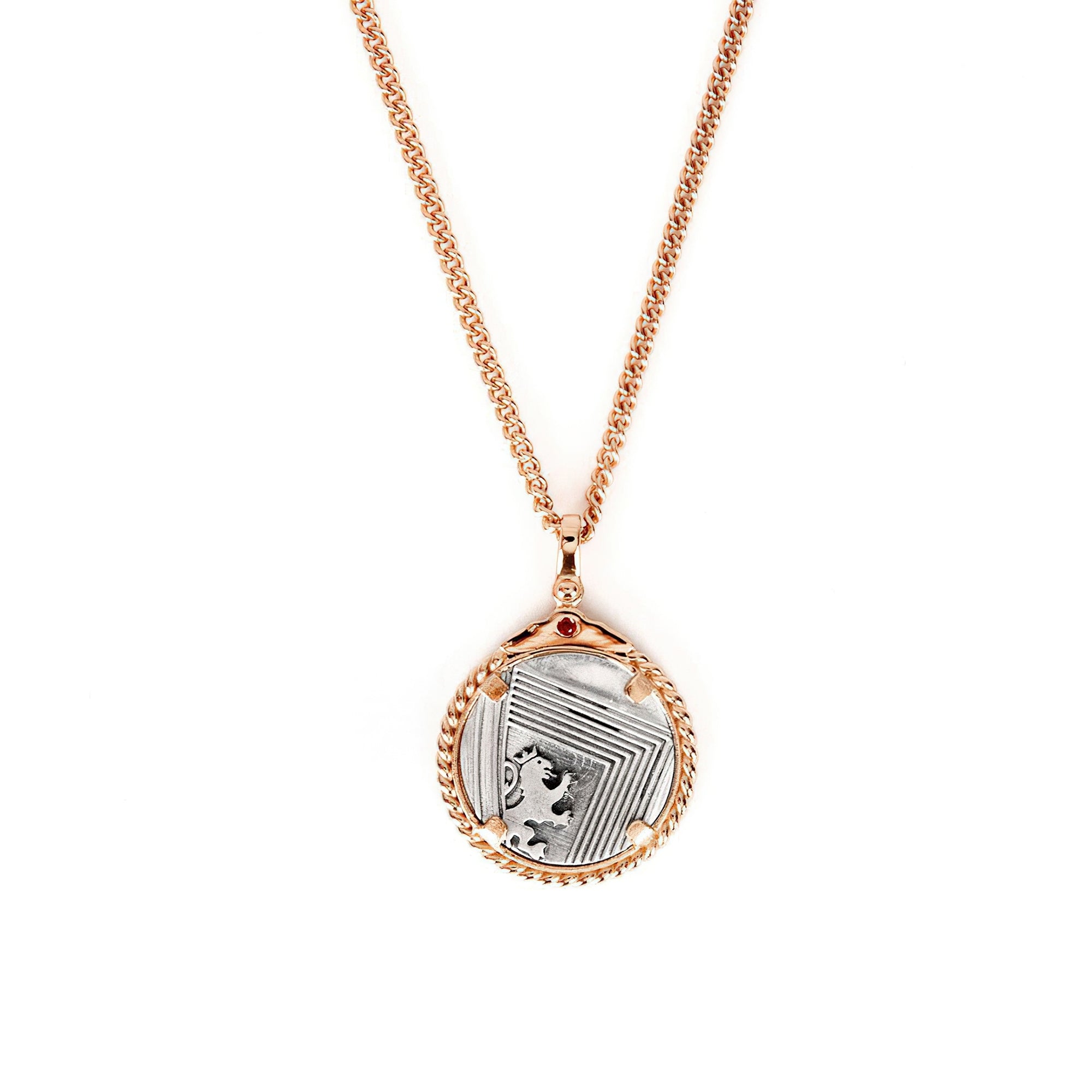 Rose Gold Plated Silver Fragment Necklace - Rose Gold