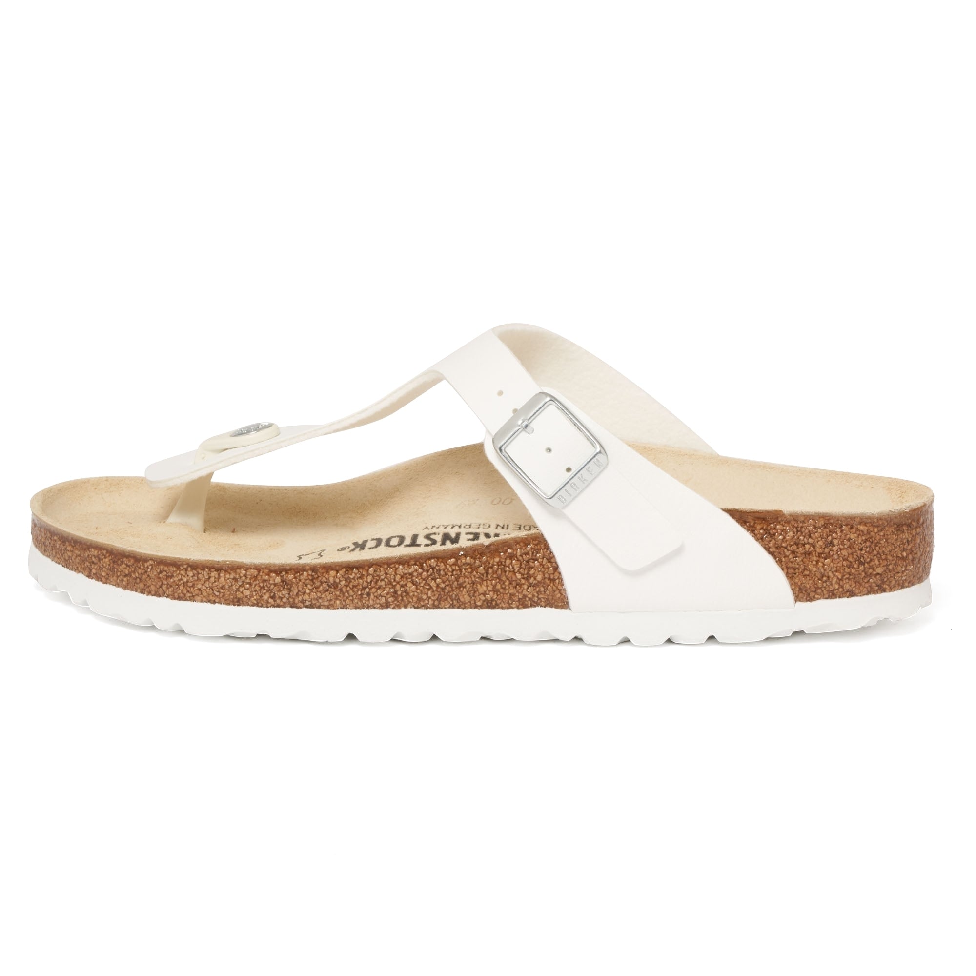 Birkenstock White Gizeh Sandals