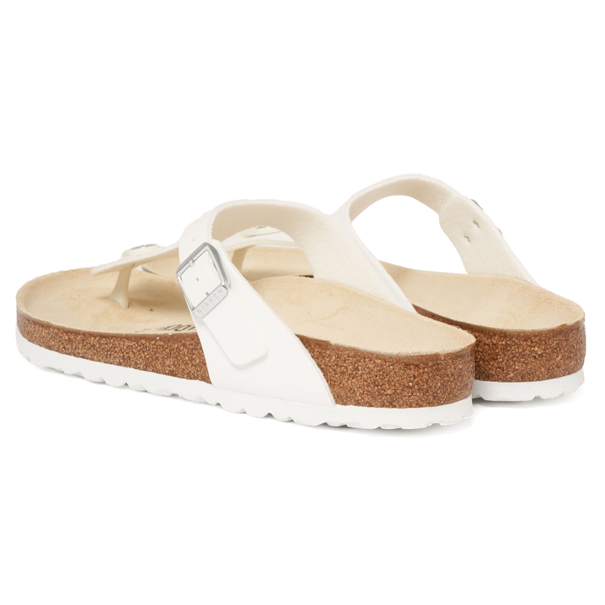 Birkenstock White Gizeh Sandals
