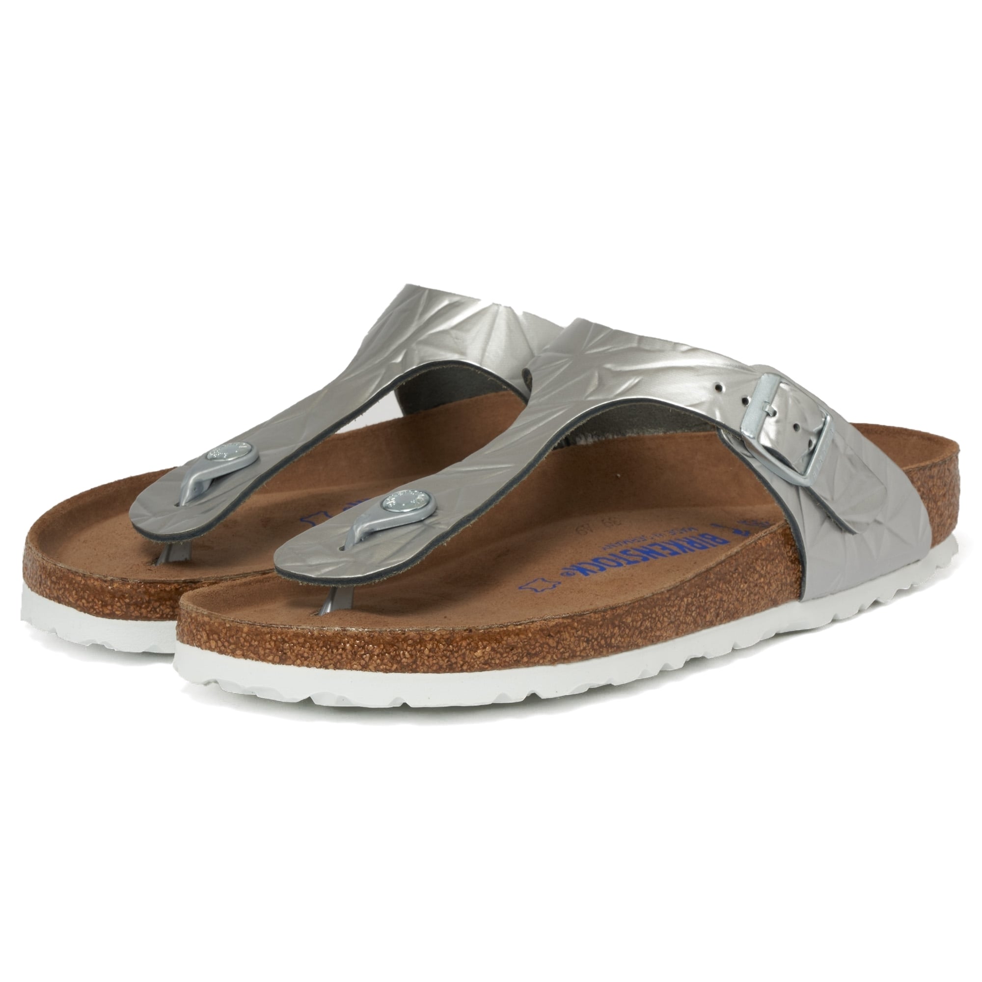 Birkenstock Womens Gizeh Sandals - Silver