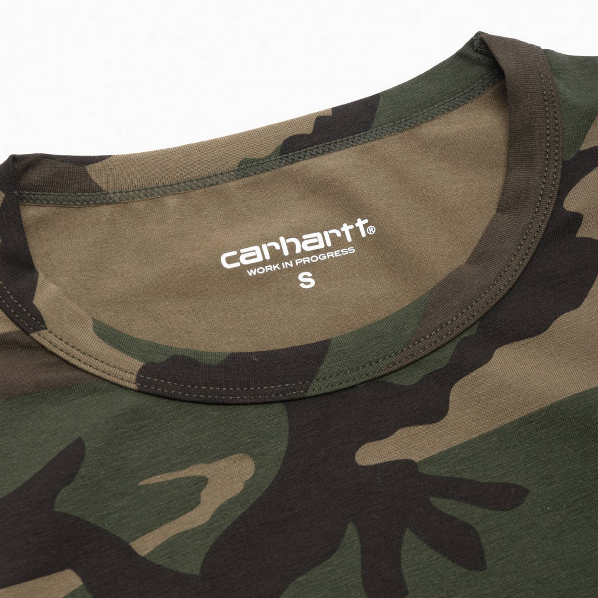 Womens Script Crop Top - Camo