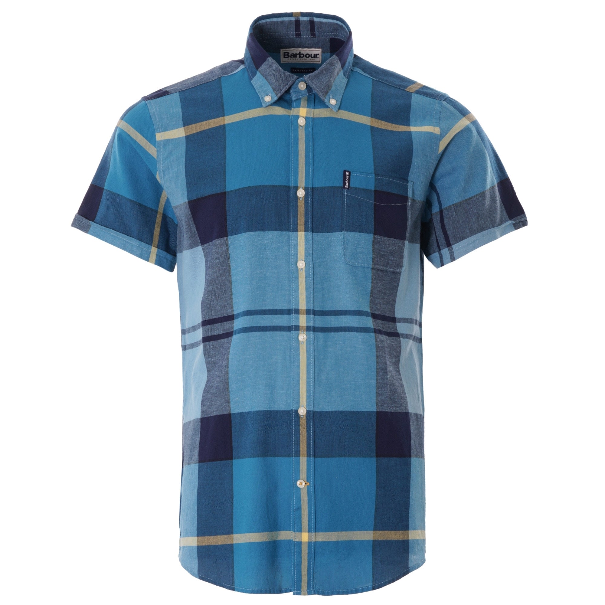 Douglas Short Sleeve Shirt - Aqua