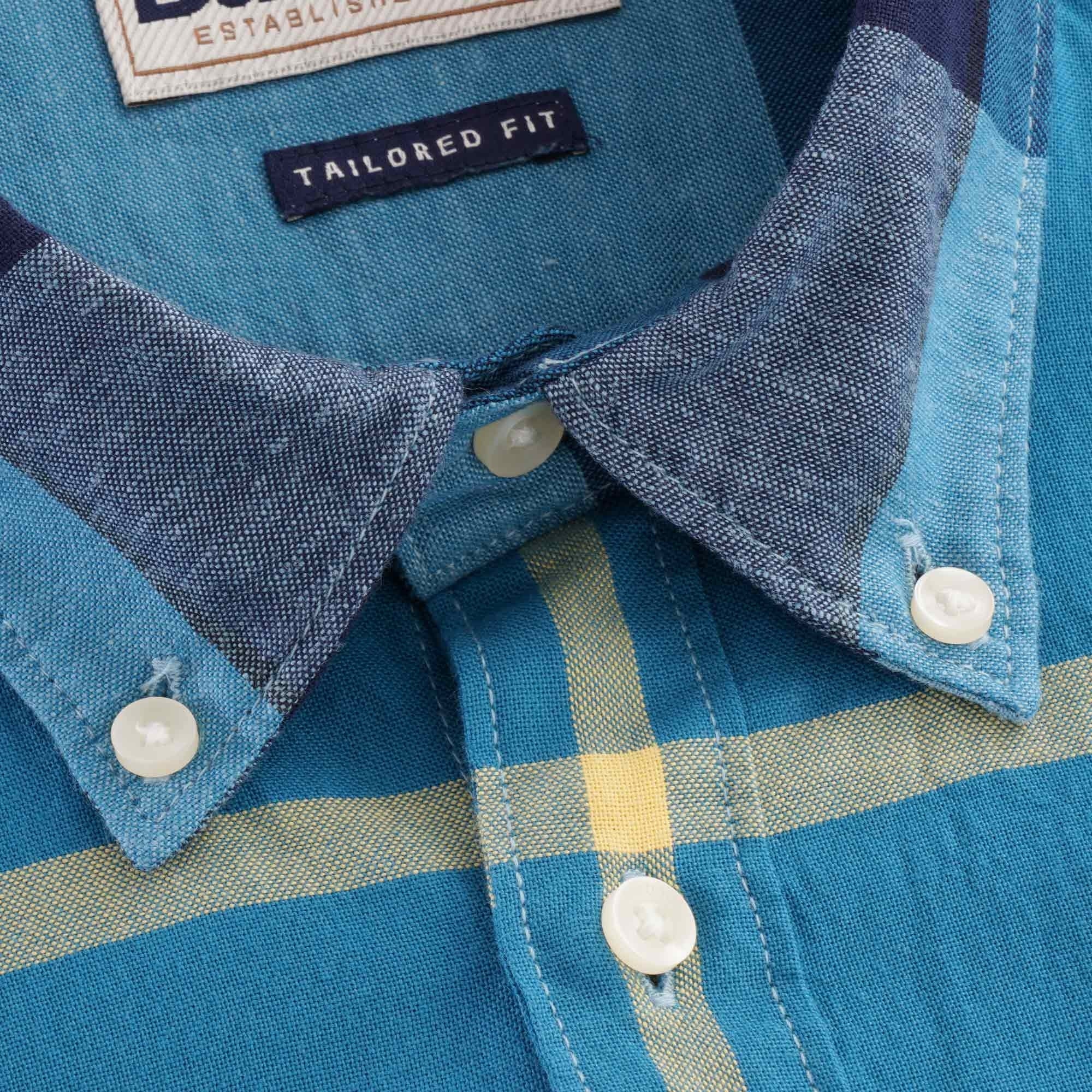 Douglas Short Sleeve Shirt - Aqua