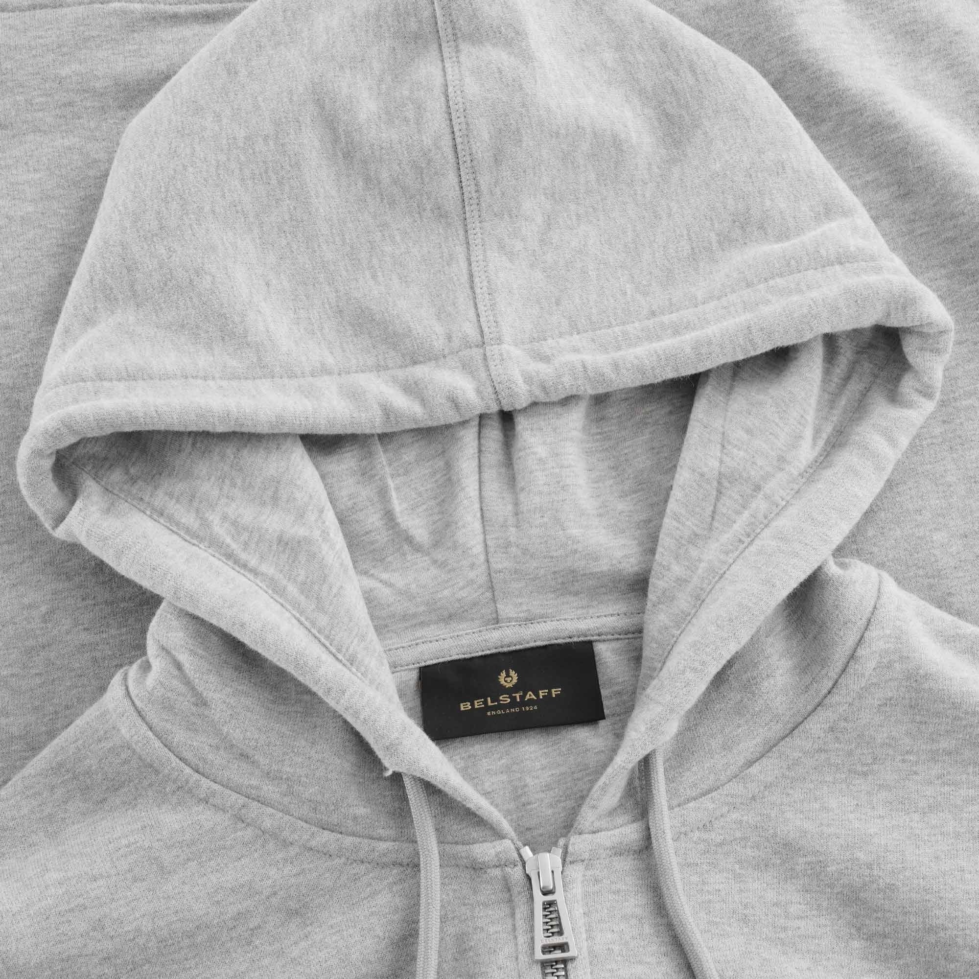 Zip Hoodie - Grey Melange