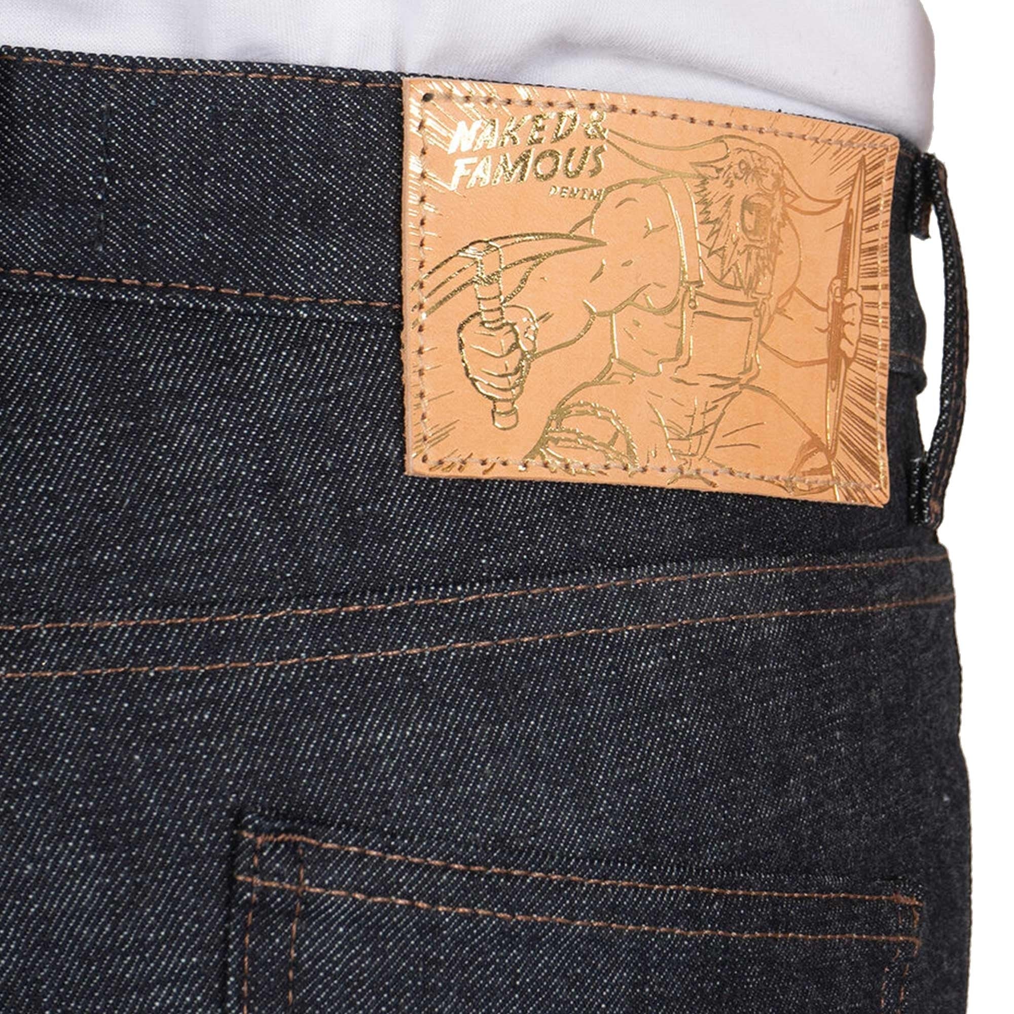 Weird Guy Chinese New Year Metal Ox Selvedge Denim Jeans - Indigo
