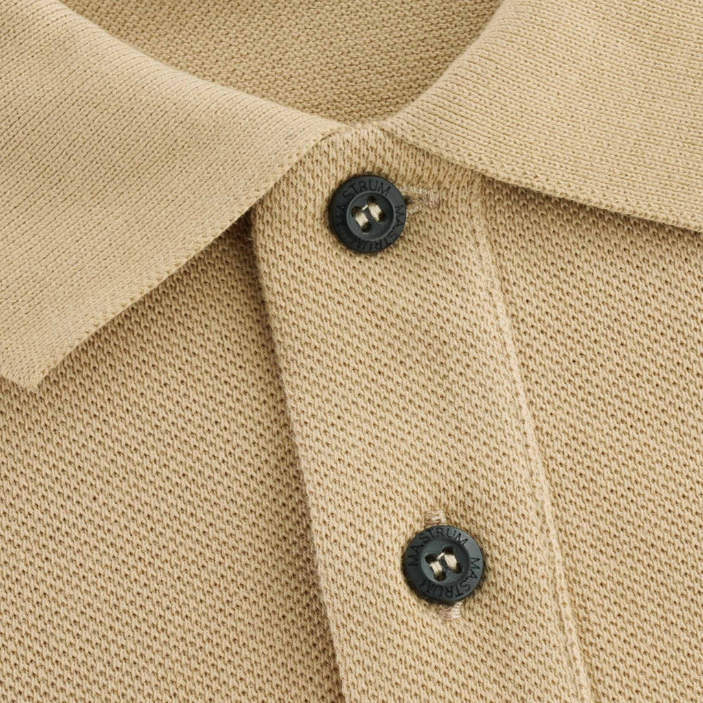 Pique Polo Shirt - Sand