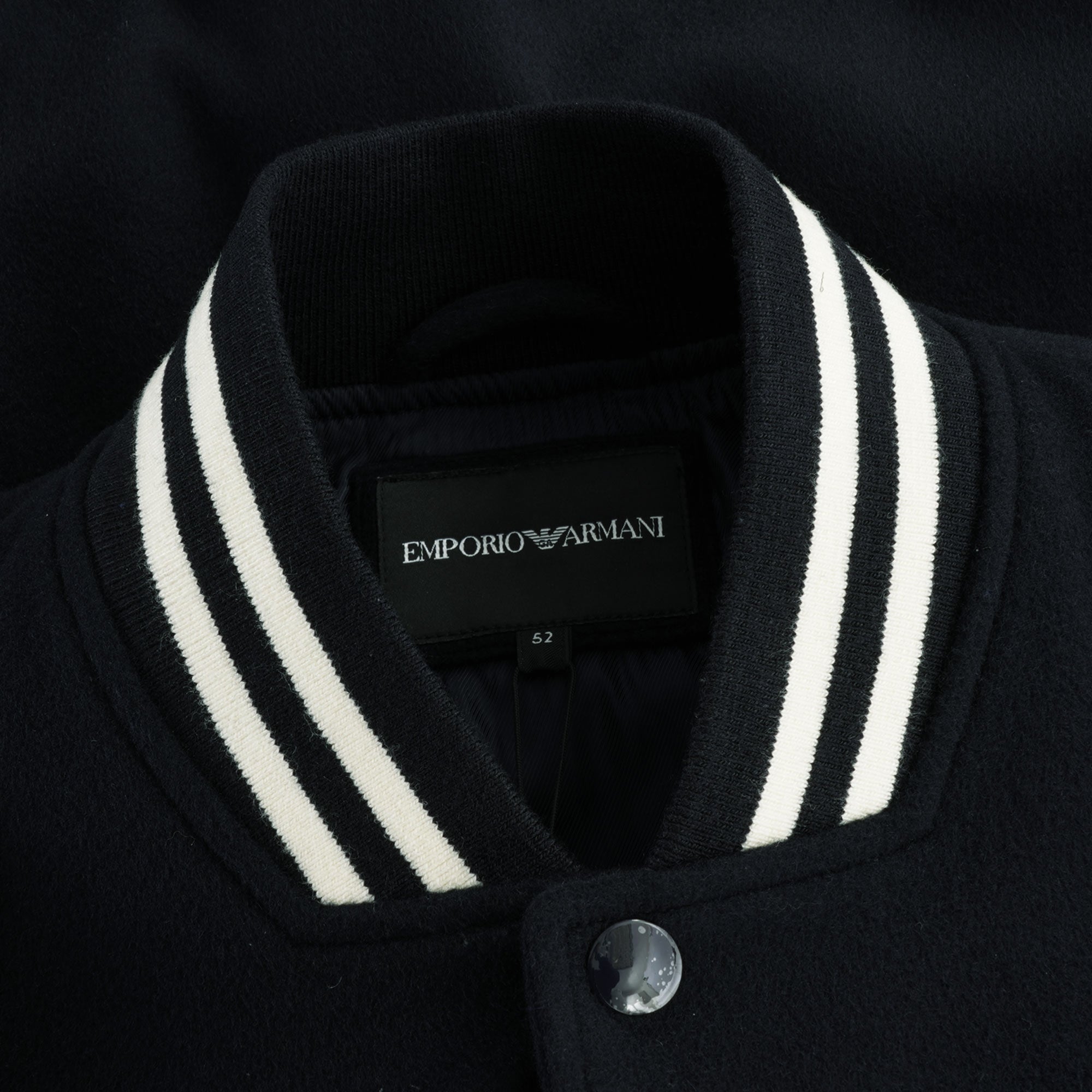 Wool Cashmere Bomber Jacket - Blue Navy
