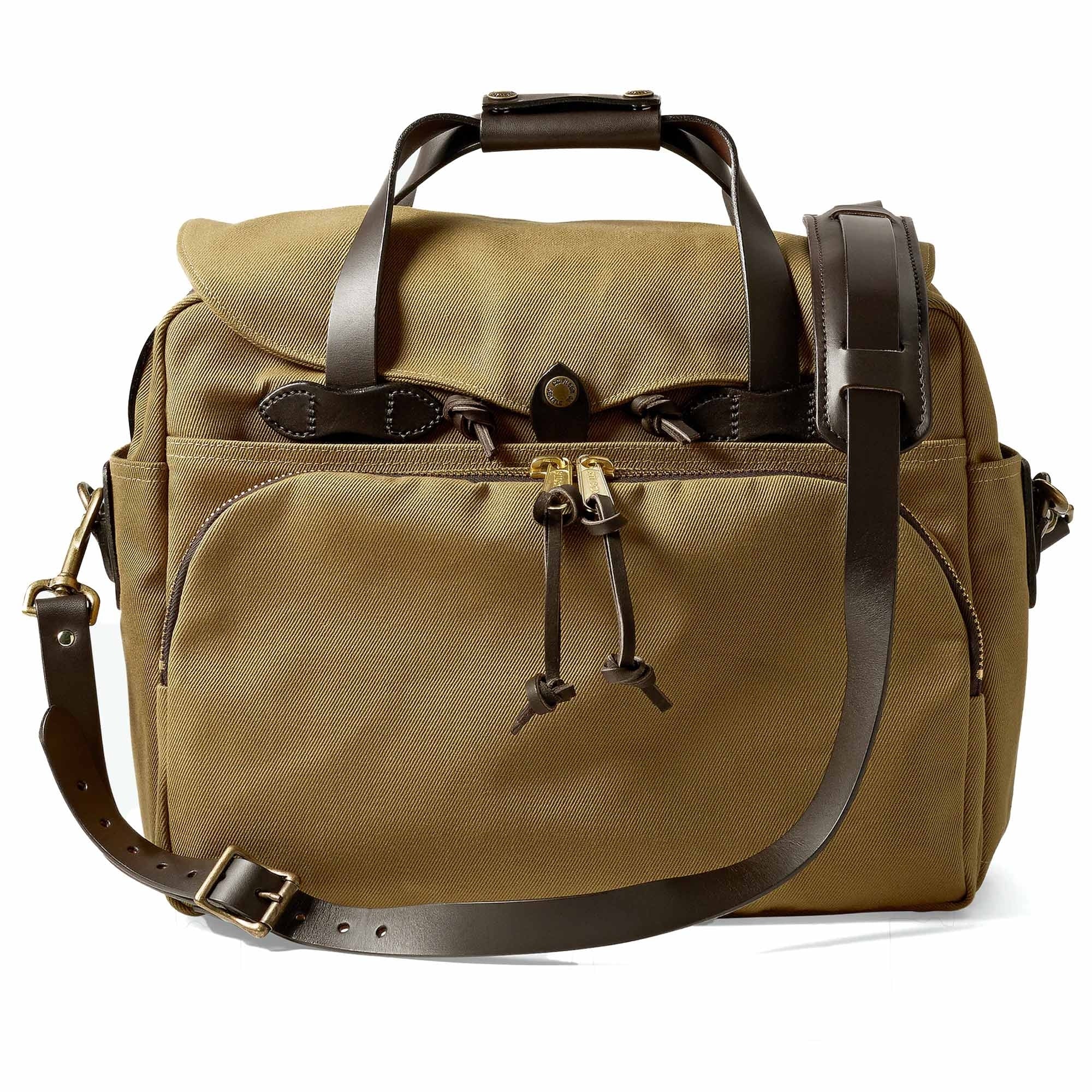 Padded Computer Bag - Dark Tan