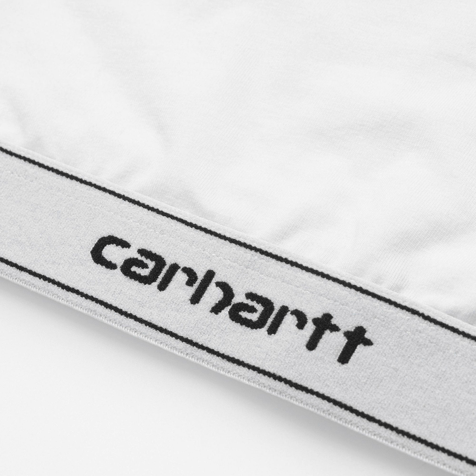 Womens Script Crop Top - White