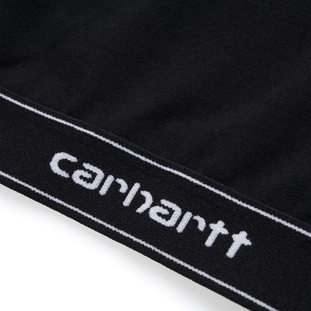 Womens Script Crop Top - Black