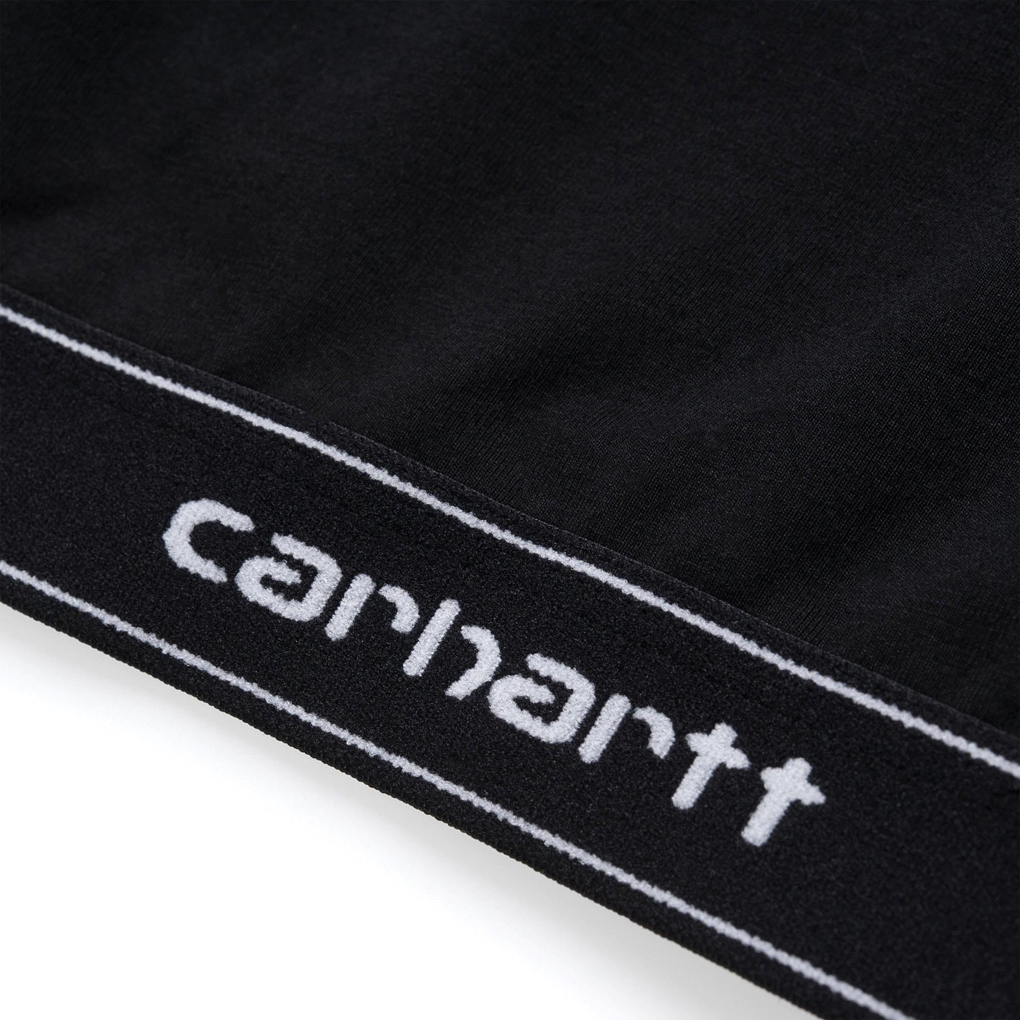 Womens Script Crop Top - Black
