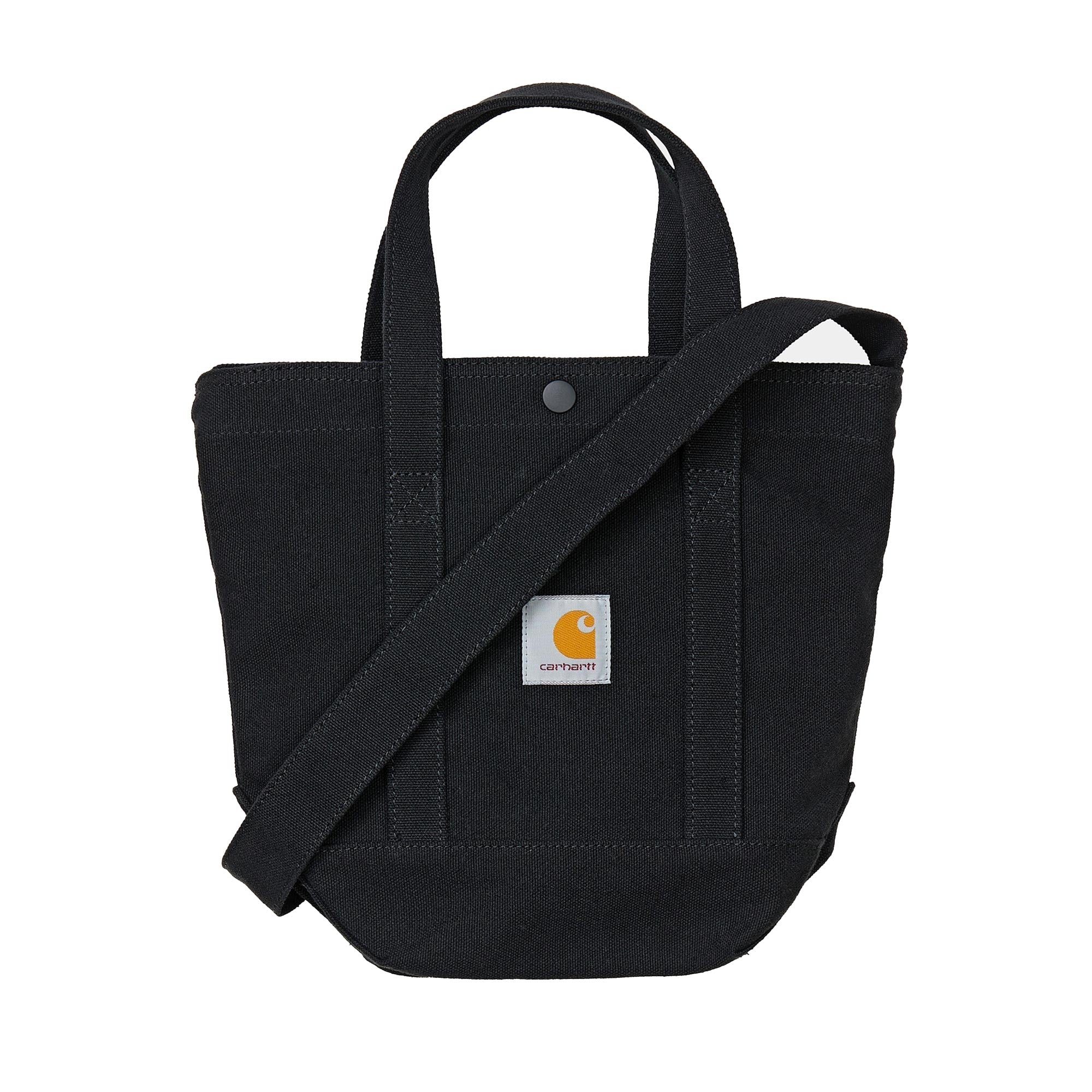 Womens Canvas Small Tote Bag - Black