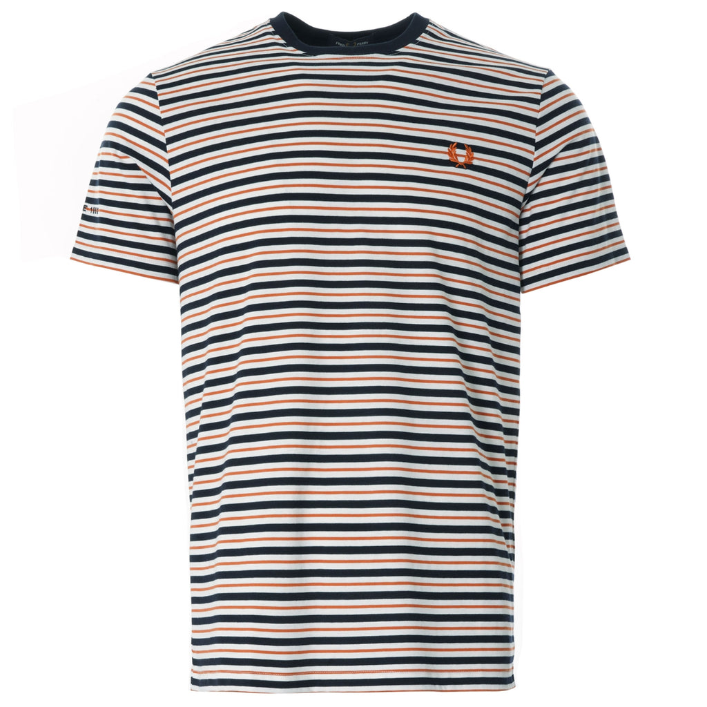 Fine Stripe T-Shirt - Snow White