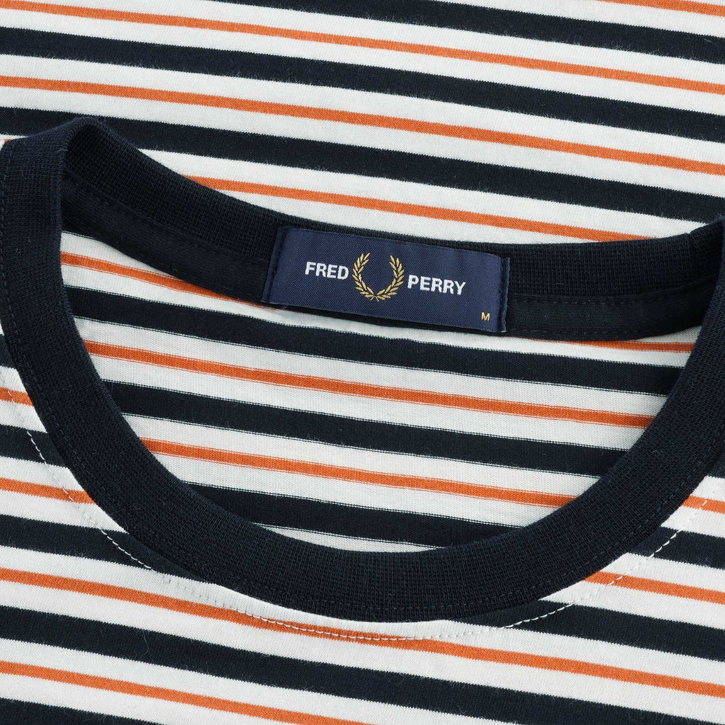 Fine Stripe T-Shirt - Snow White
