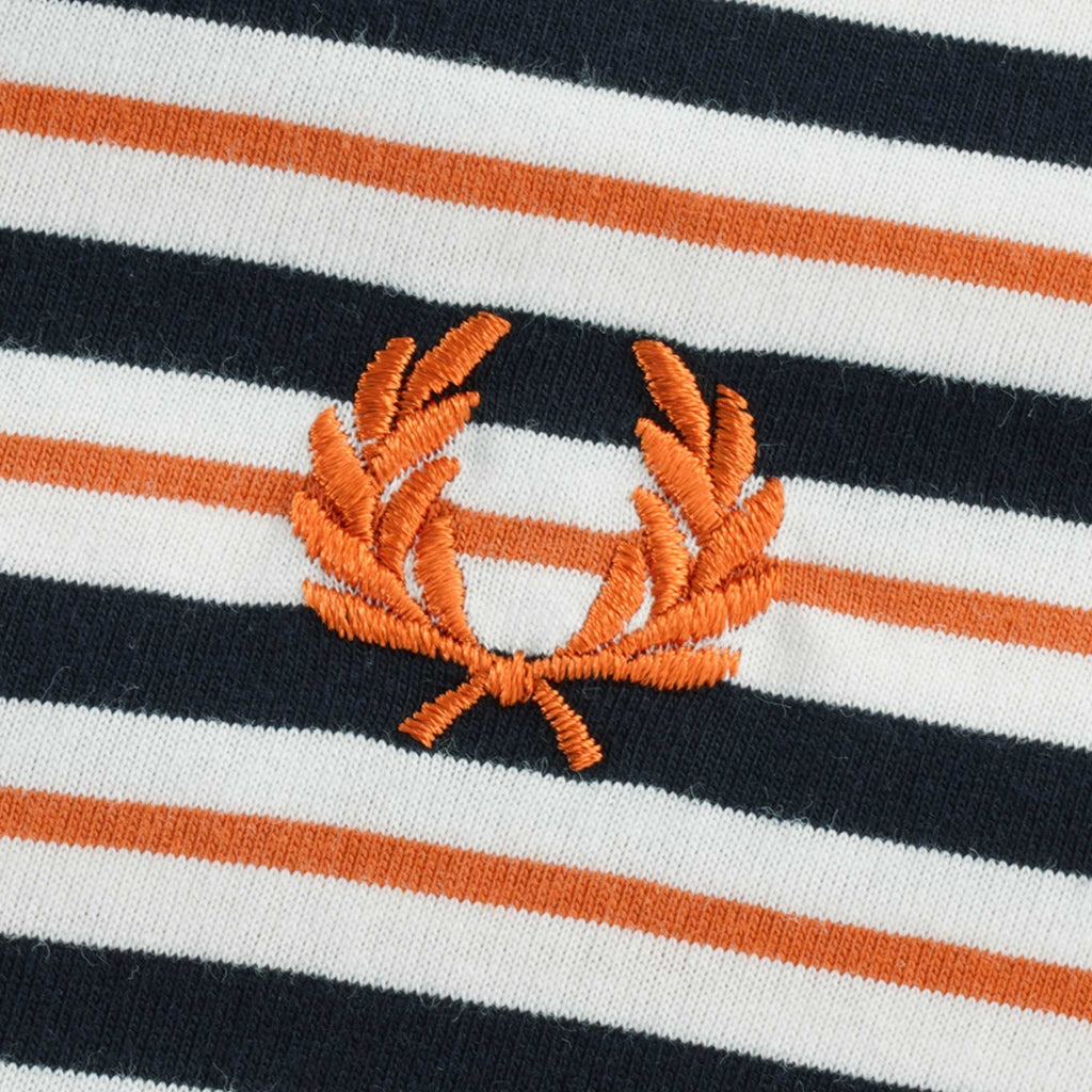 Fine Stripe T-Shirt - Snow White