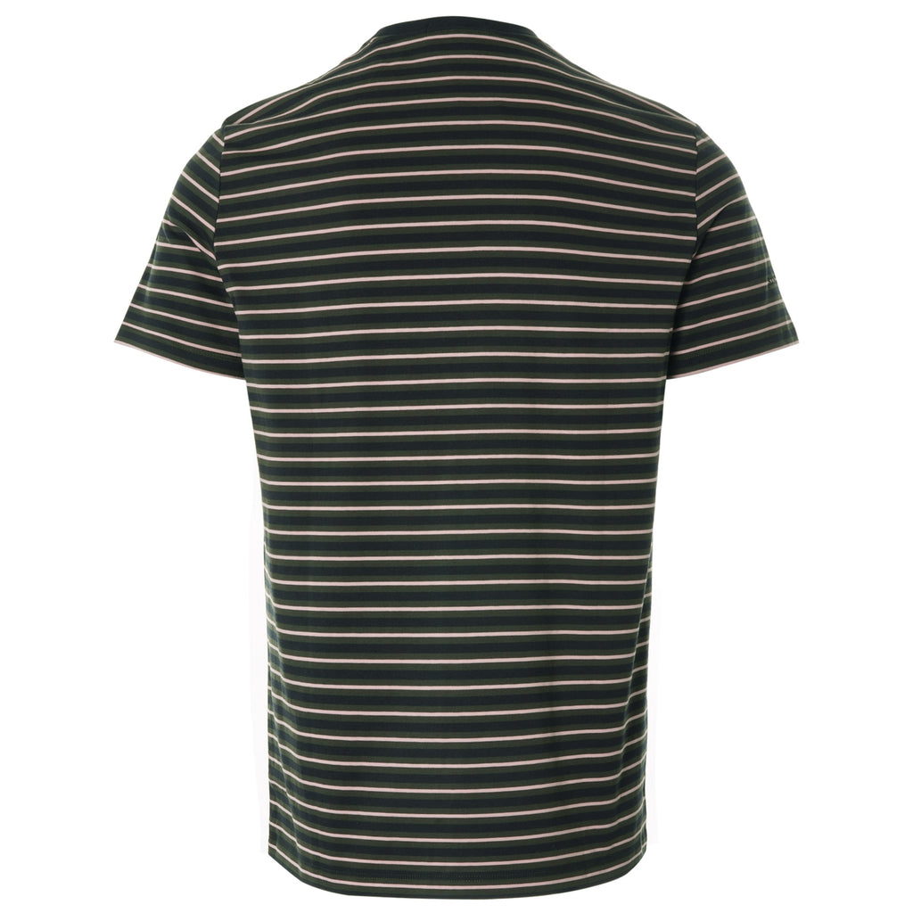 Fine Stripe T-Shirt - Hunting Green