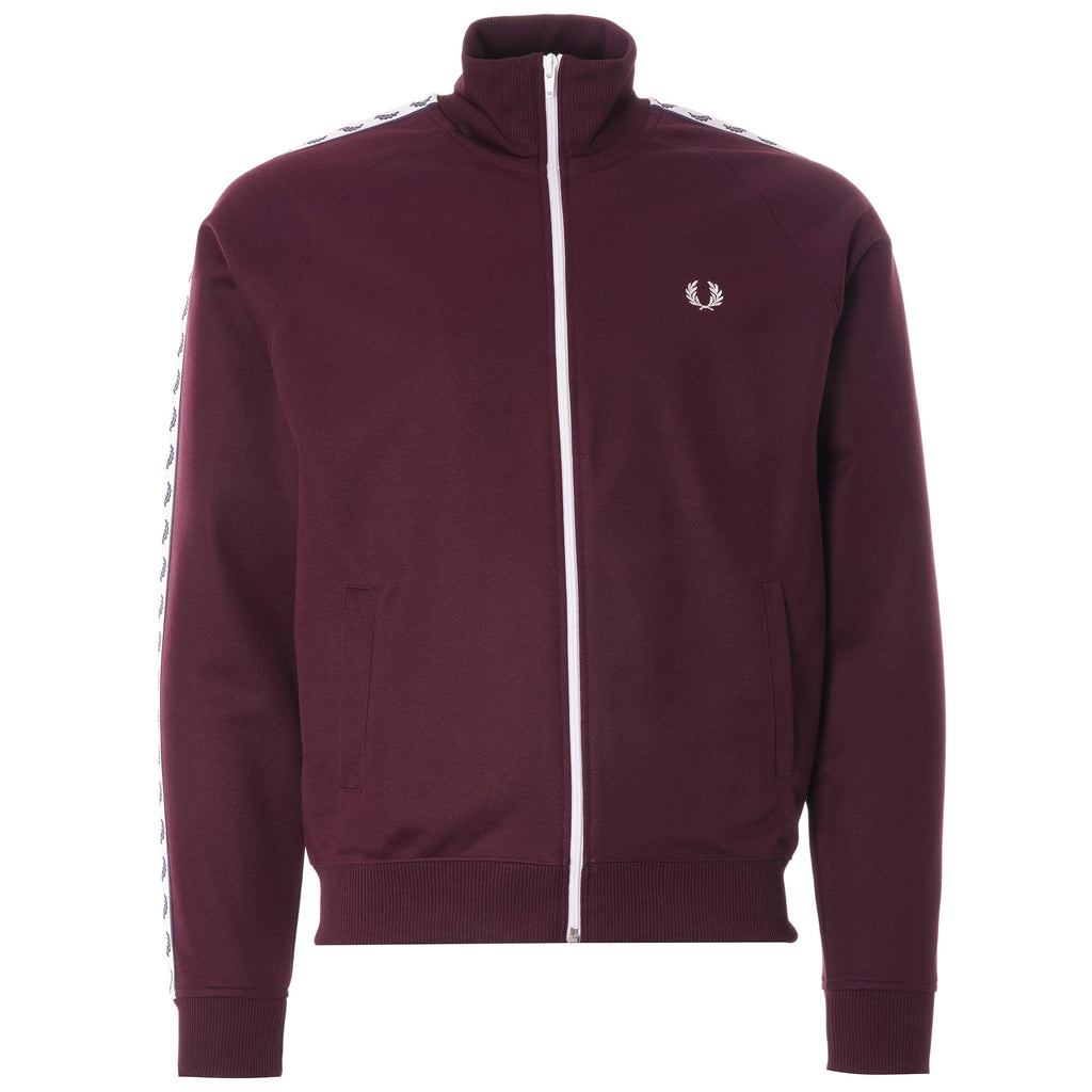 Taped Track Jacket - Mahogany