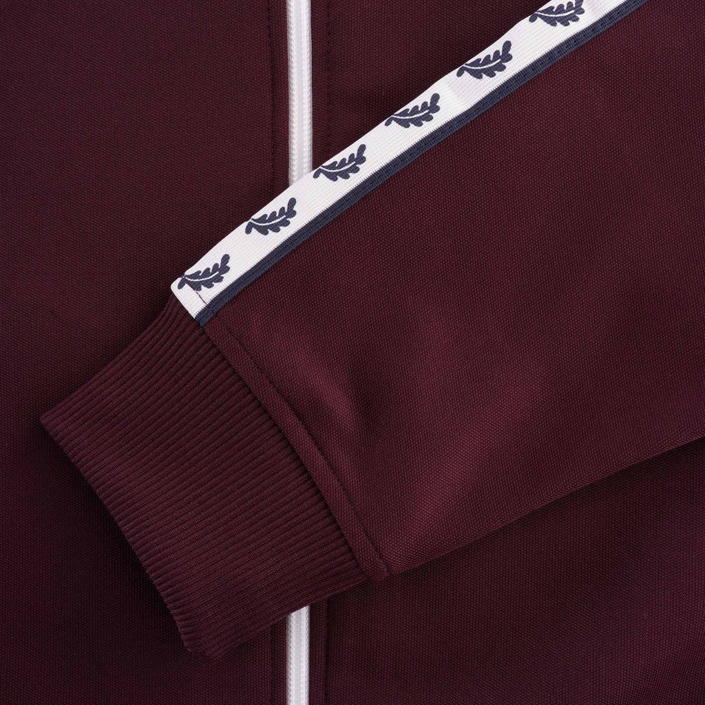 Taped Track Jacket - Mahogany