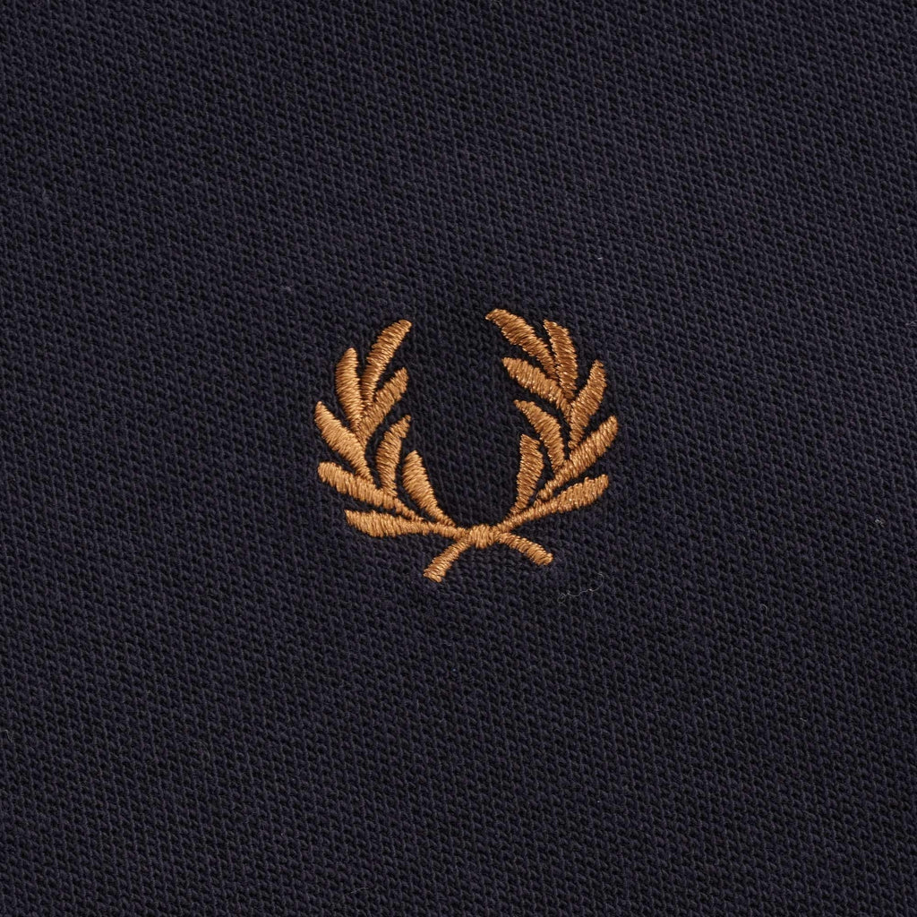Striped Trim T-Shirt - Navy