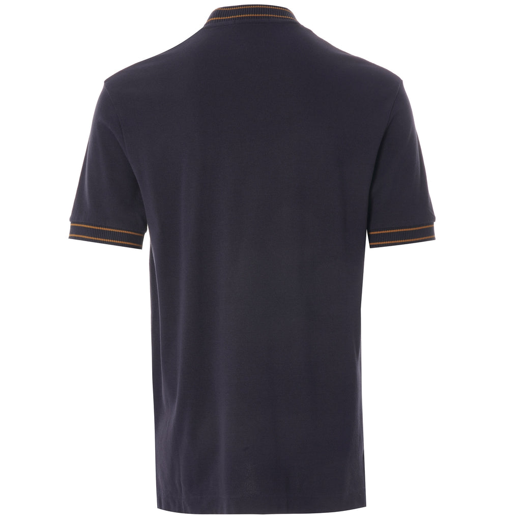 Striped Trim T-Shirt - Navy