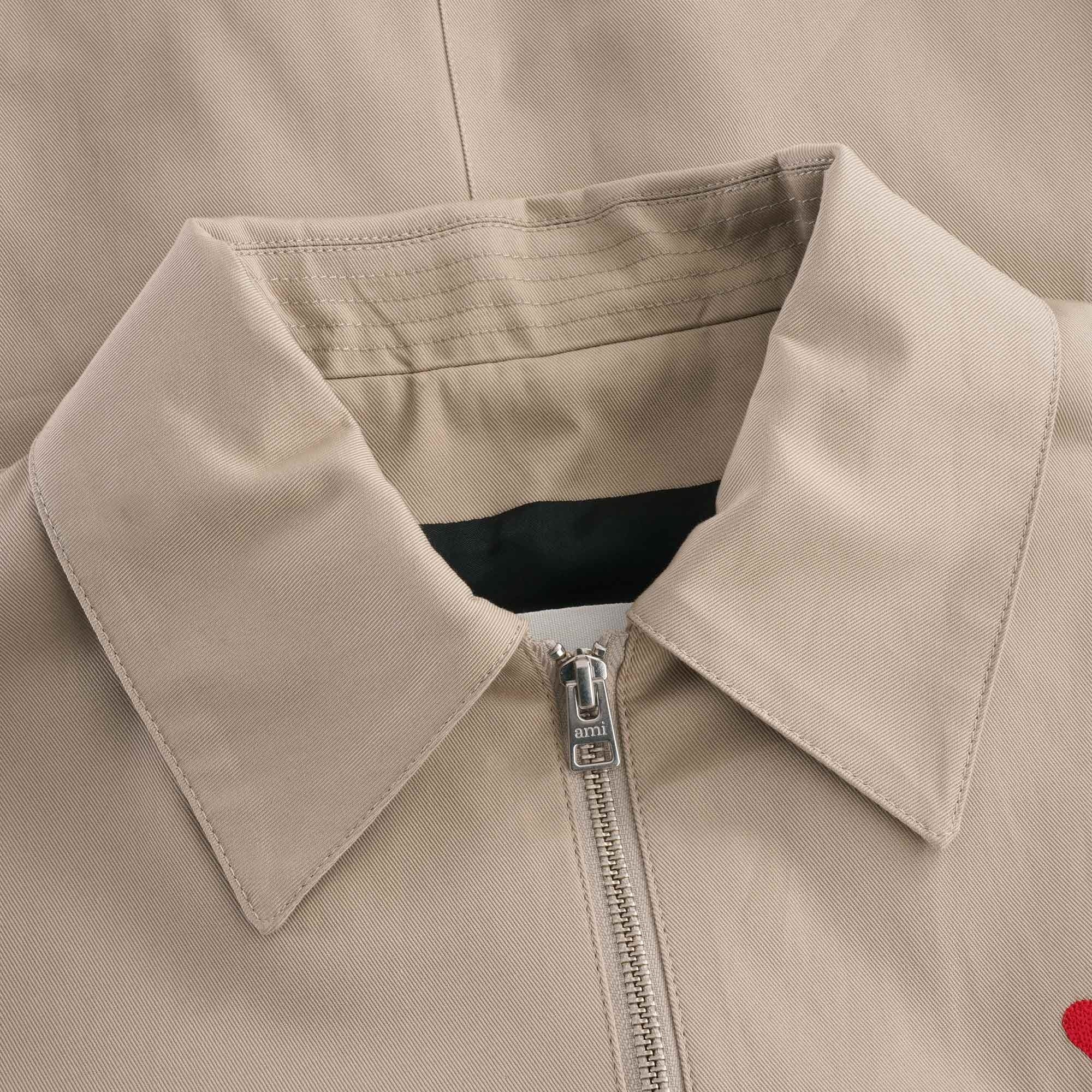 Ami De Coeur Zipped Jacket - Beige